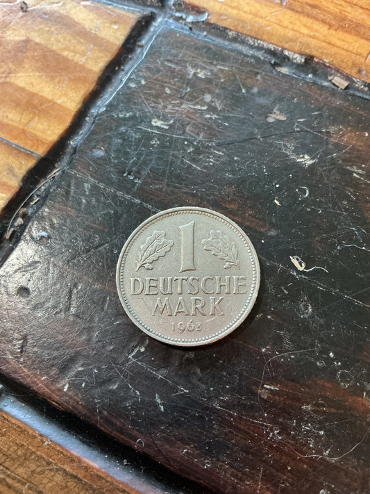 1 Deutsche Mark 1963 G Germany coin