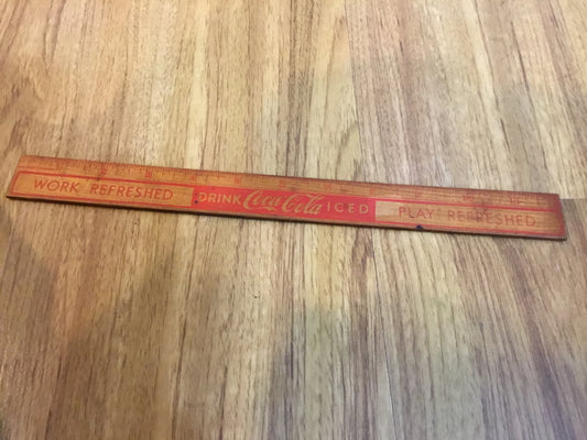Twelve Inch Coca Cola Collectibles Antique Original Ruler