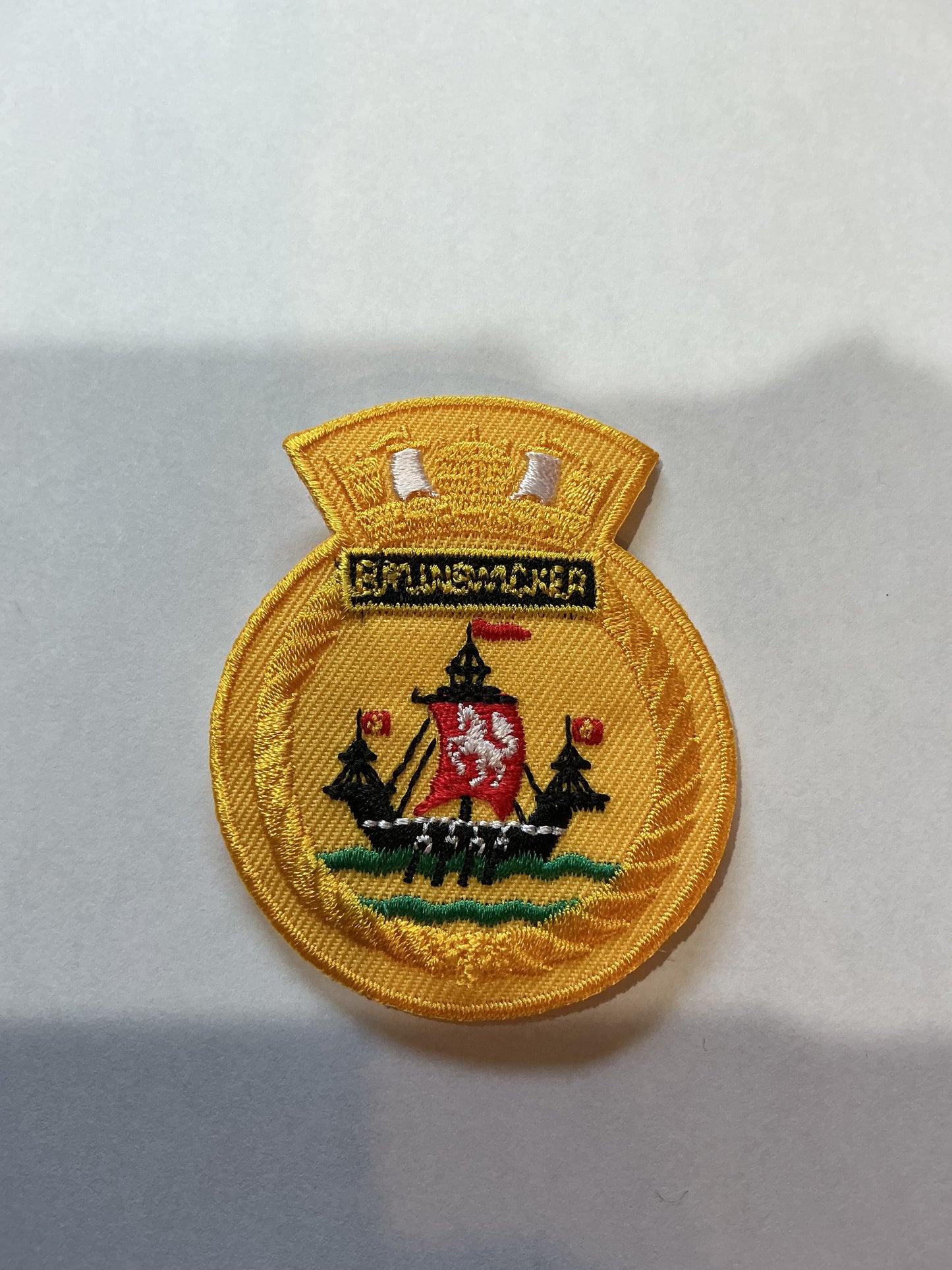 HMCS BRUNSWICKER NAVY CLOTH FLASH/Patch