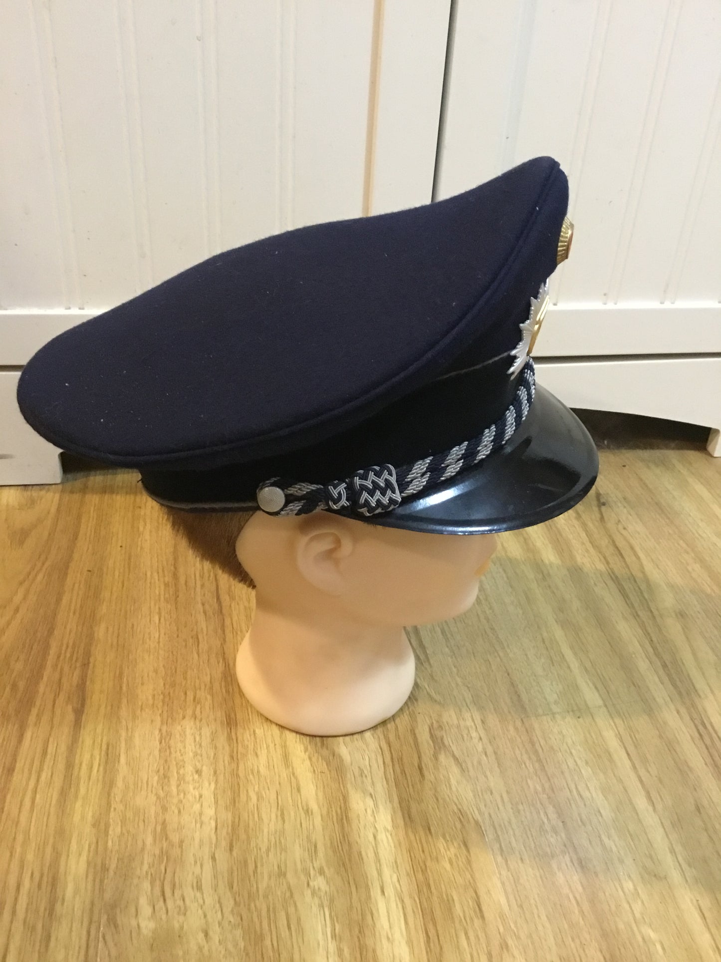 West German Railway Police Forage Cap and badge