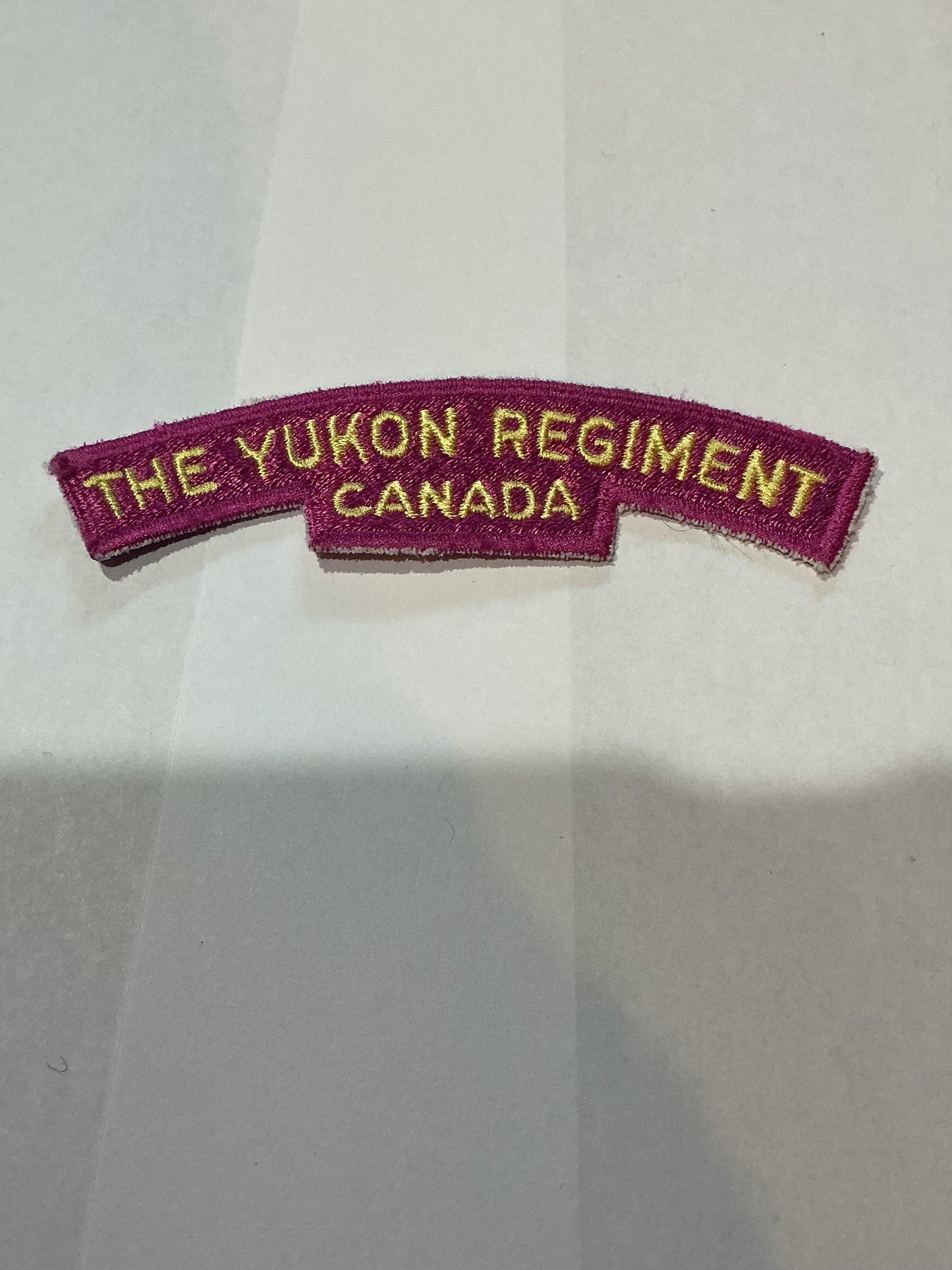 The Yukon Regiment Canada Cloth Shoulder Title