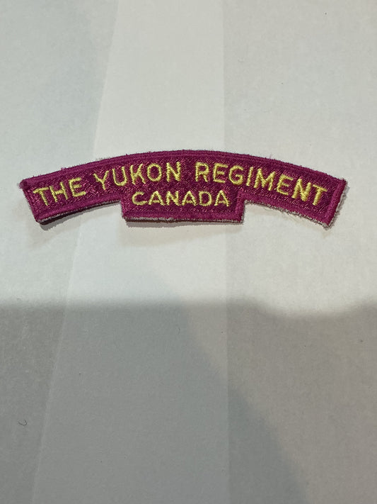 The Yukon Regiment Canada Cloth Shoulder Title