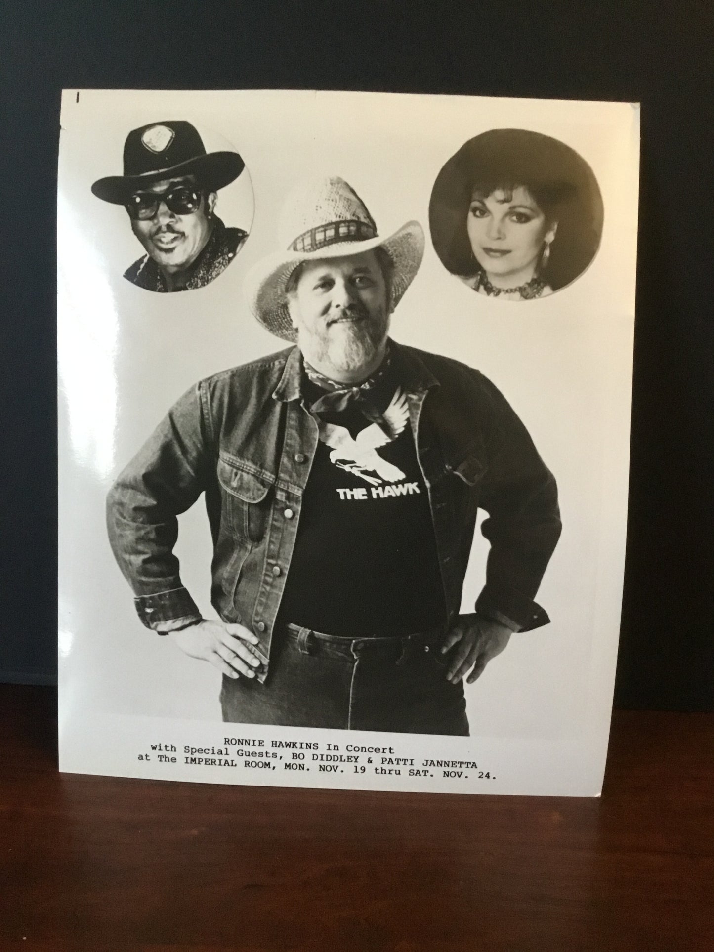 Ronnie Hawkins in Concert  Press Photo  8 x 10