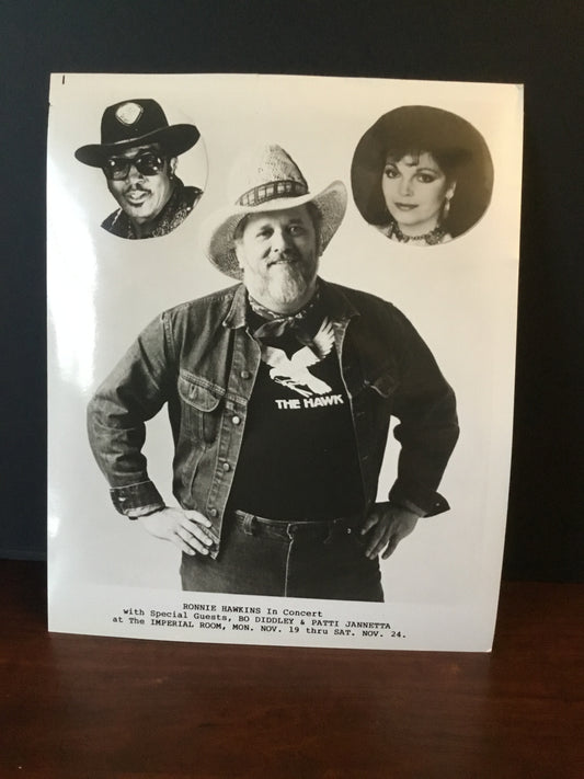 Ronnie Hawkins in Concert  Press Photo  8 x 10