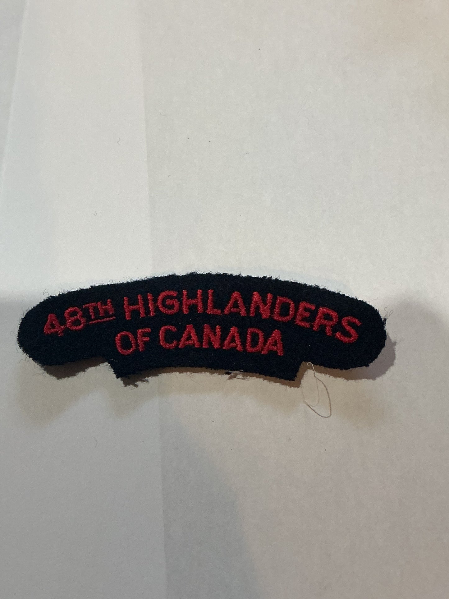 CANADA 48TH HIGHLANDERS SHOULDER FLASH