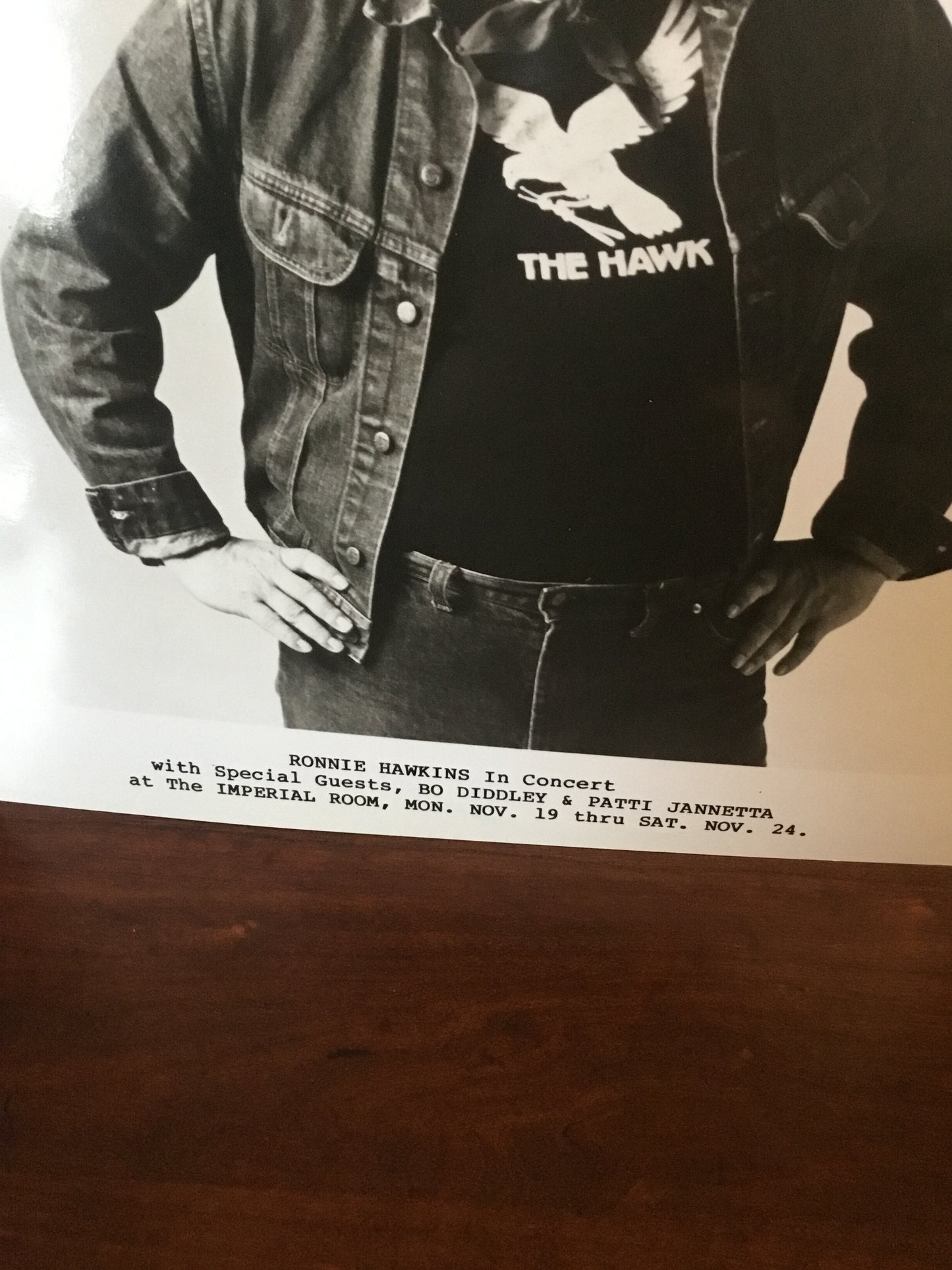 Ronnie Hawkins in Concert  Press Photo  8 x 10