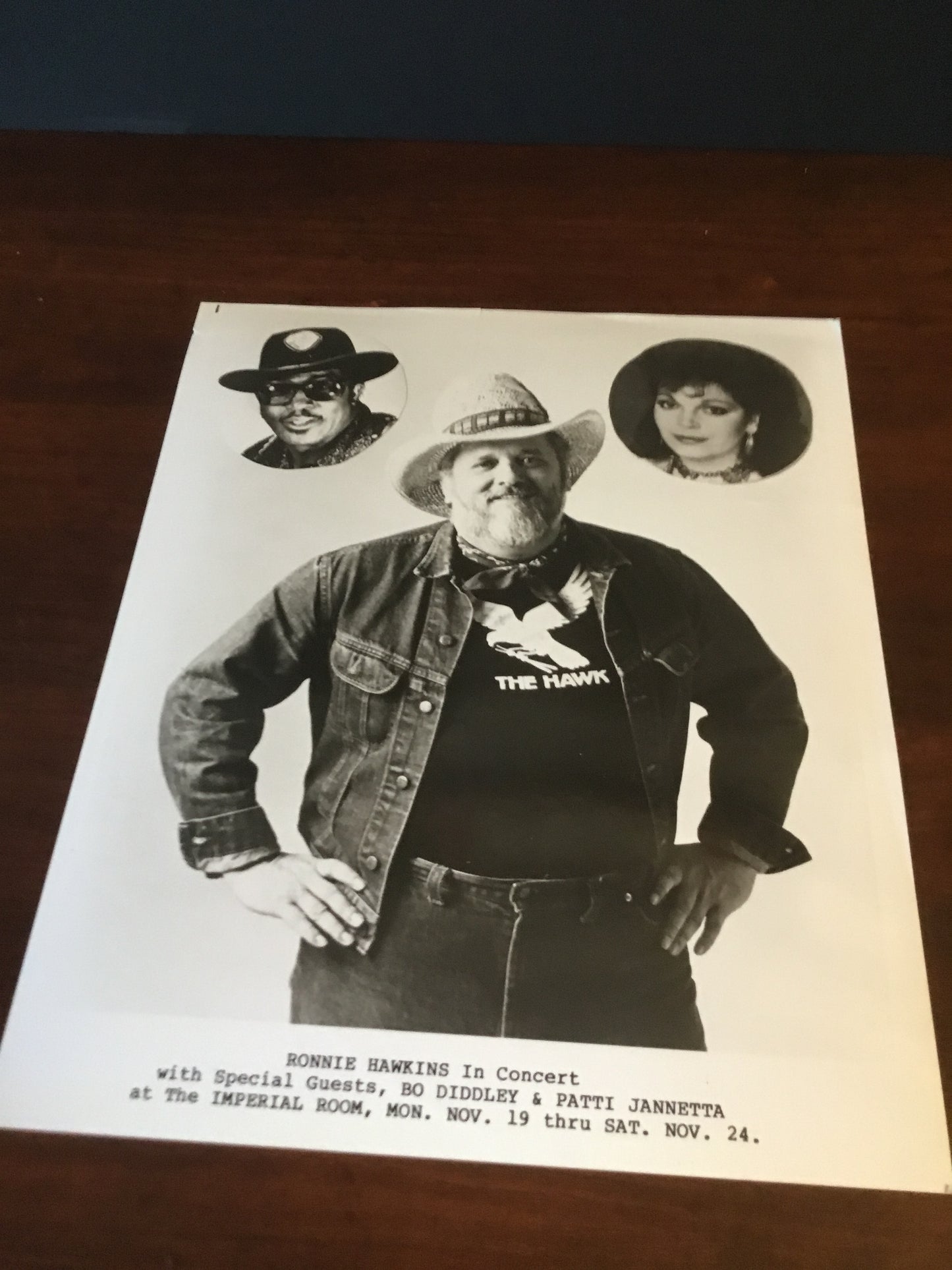 Ronnie Hawkins in Concert  Press Photo  8 x 10