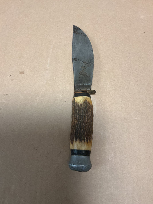 Vintage Premier Brand Hunting Knife , Bone Handle