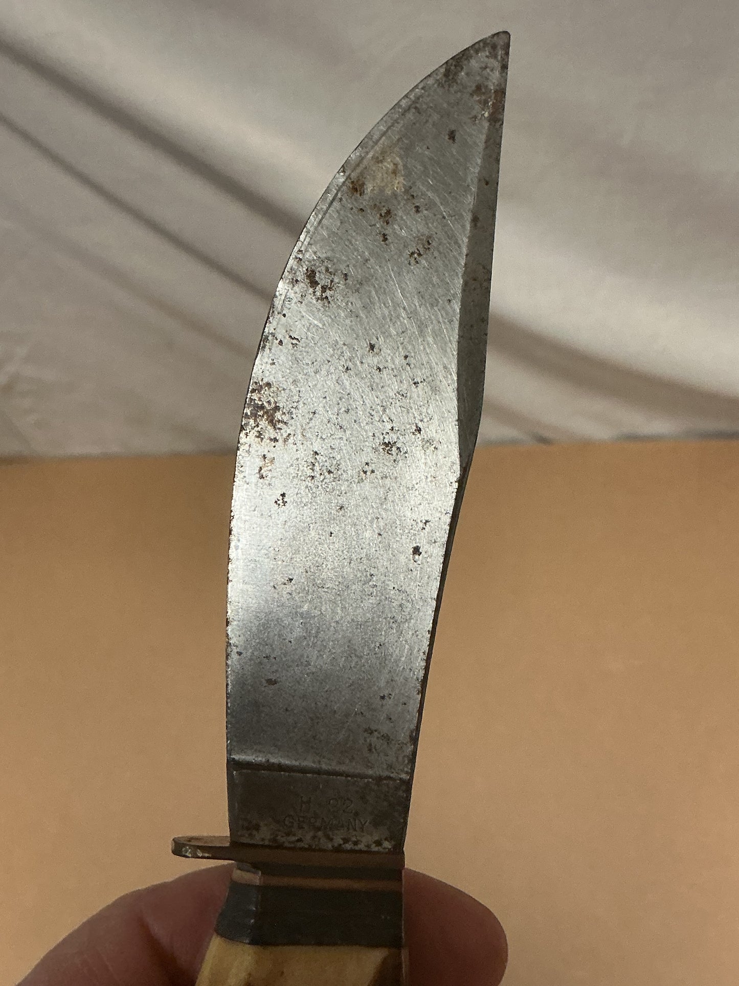 Vintage Premier Brand Hunting Knife , Bone Handle