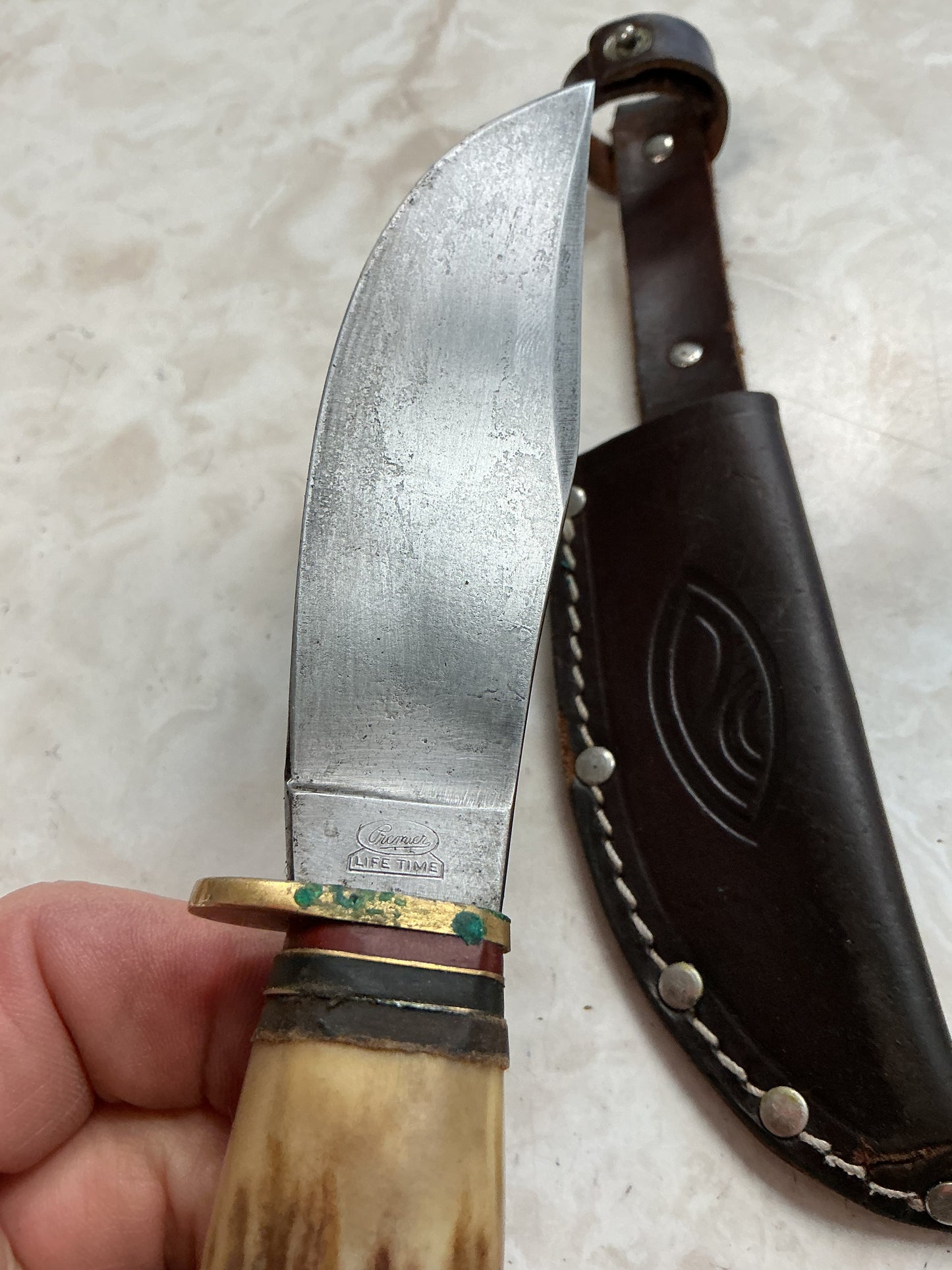 Bone Handle Solingen German Made Belt Knife