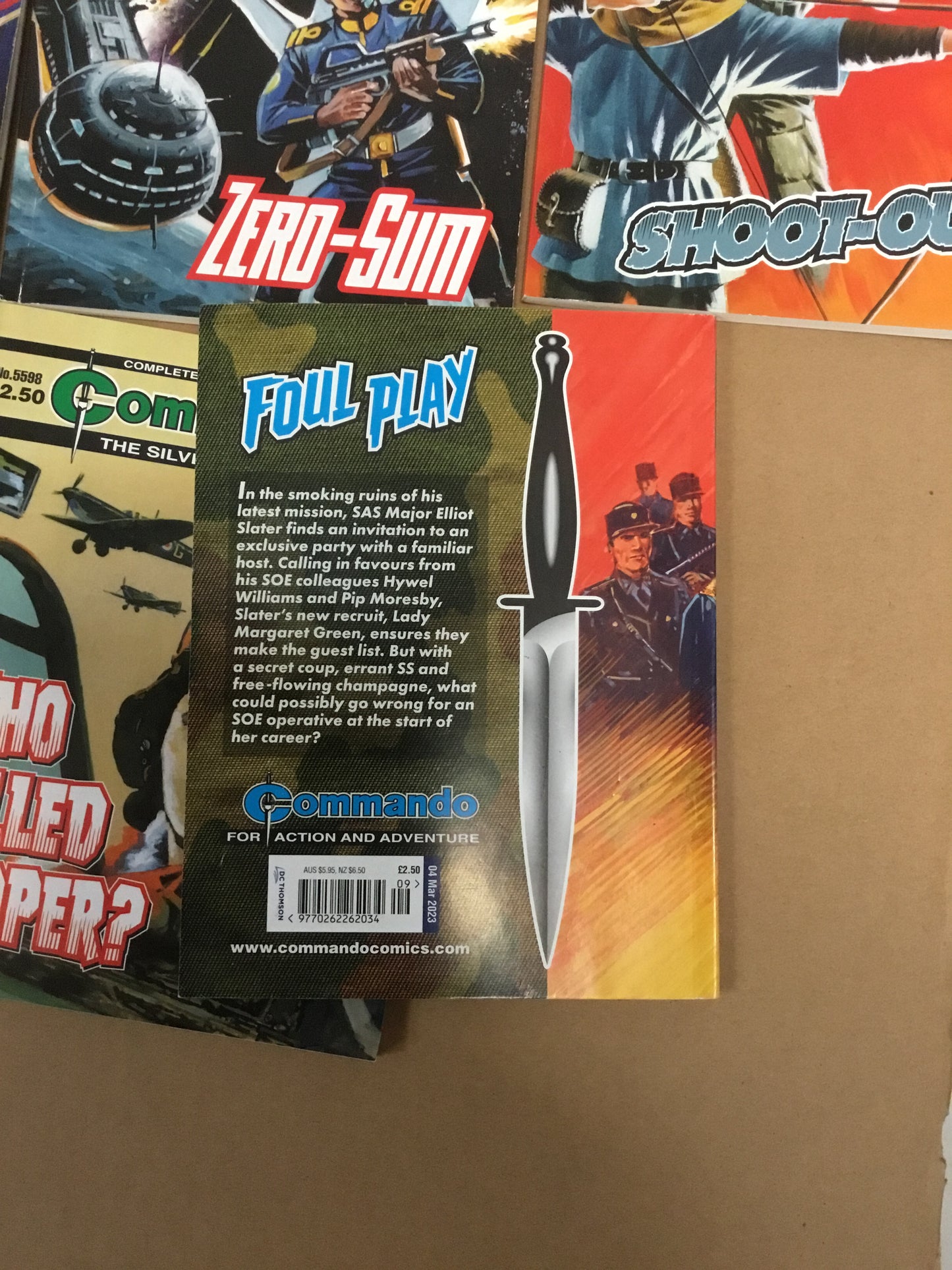 Lot of 9 British Commando War Story  Comics  A