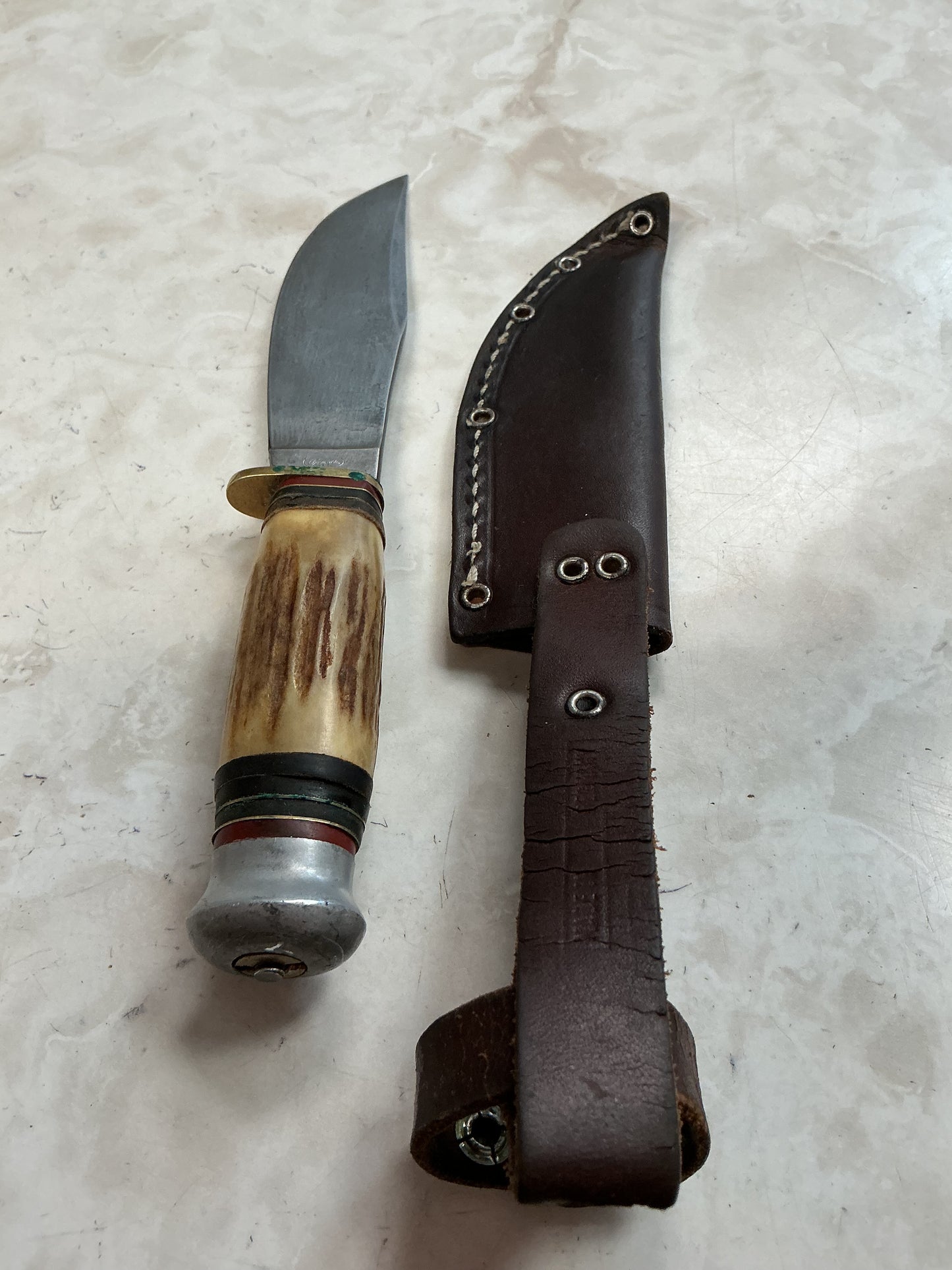 Bone Handle Solingen German Made Belt Knife