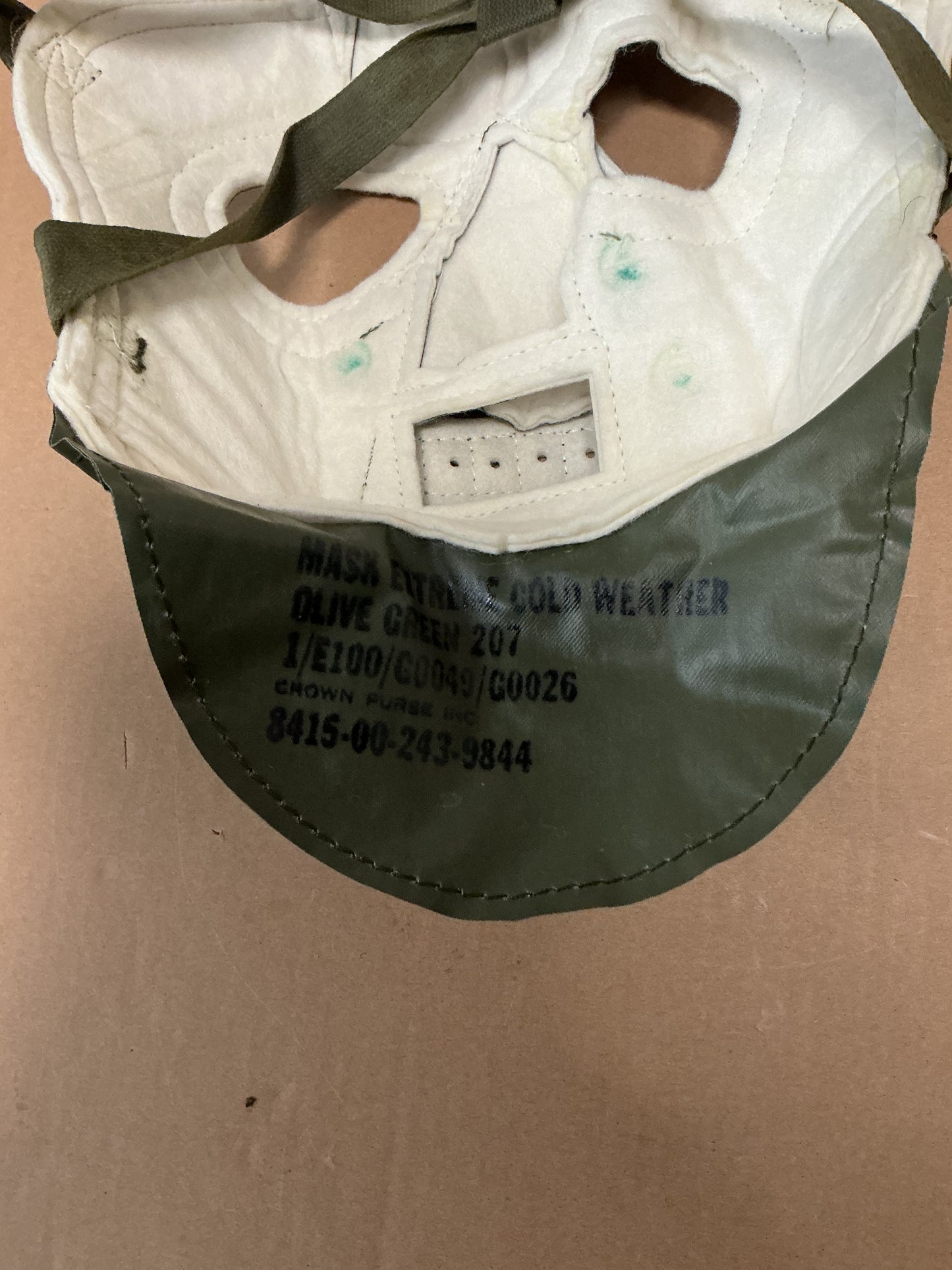 VINTAGE U.S. MILITARY COLD WEATHER MASK