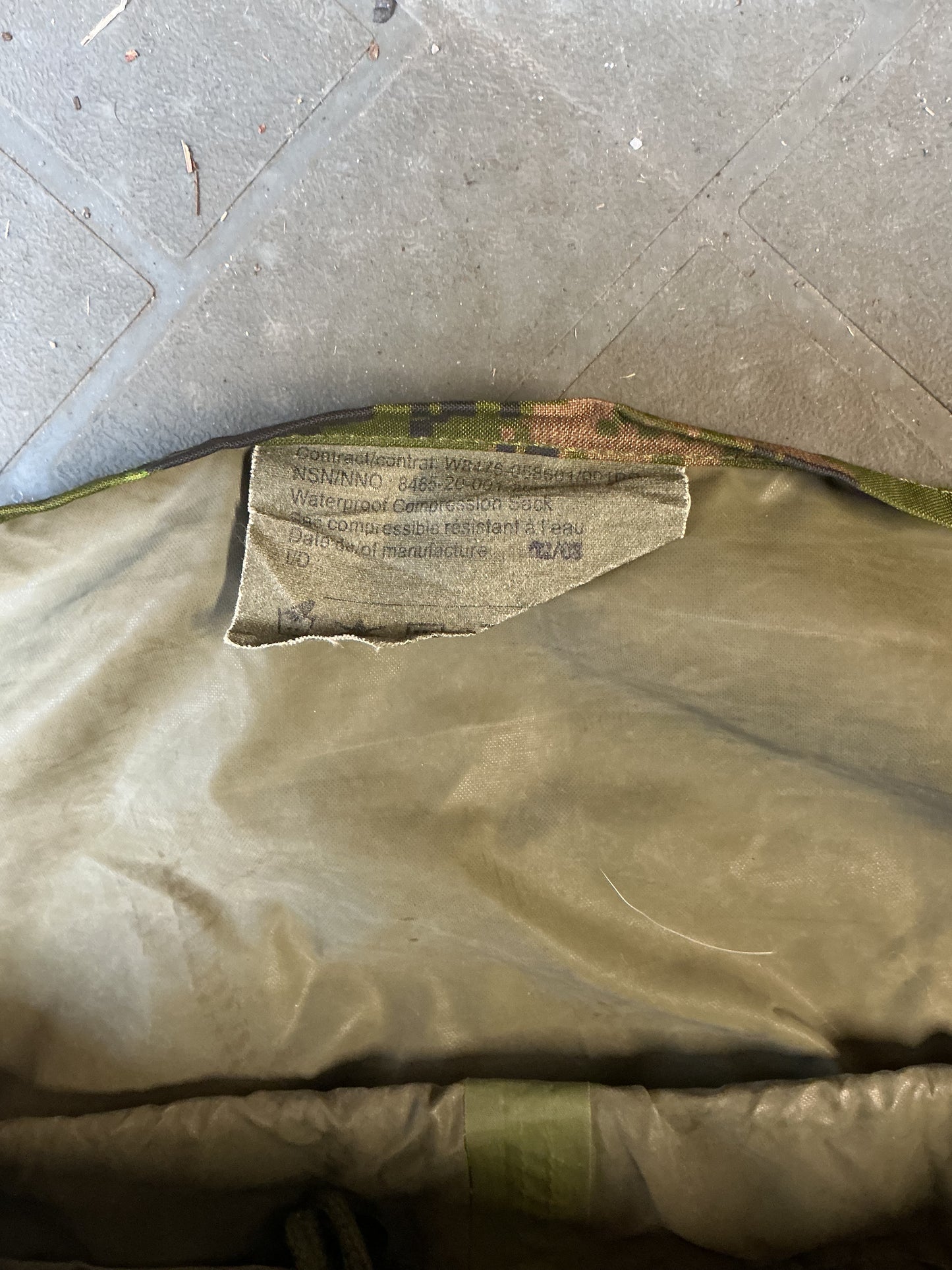 Canadian Forces Cadpat Pattern Compression Sack