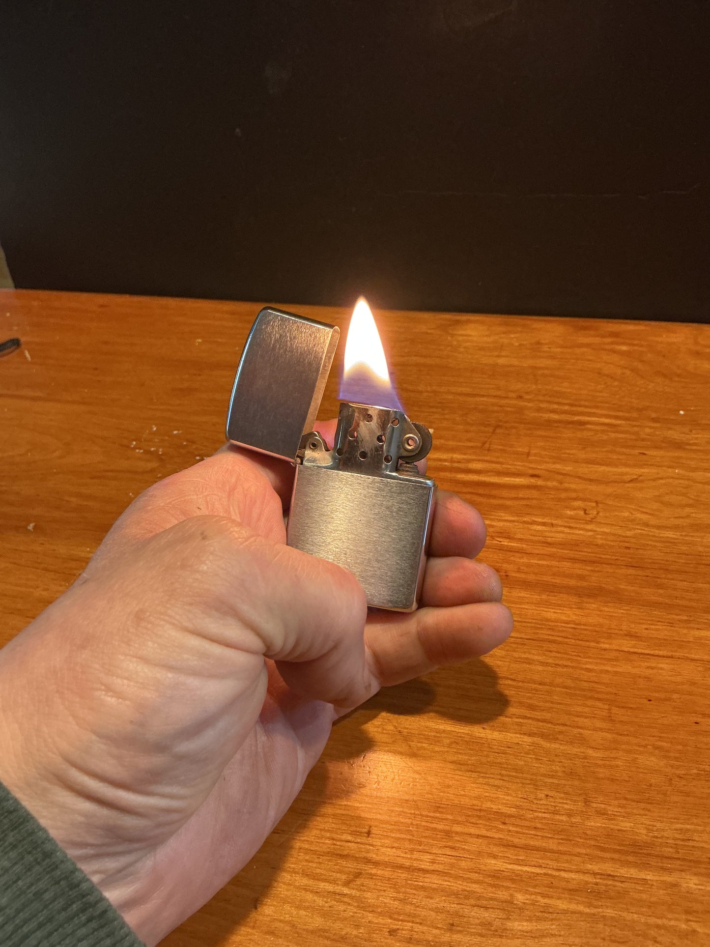 Vintage Canadian Made Zippo Lighter with date