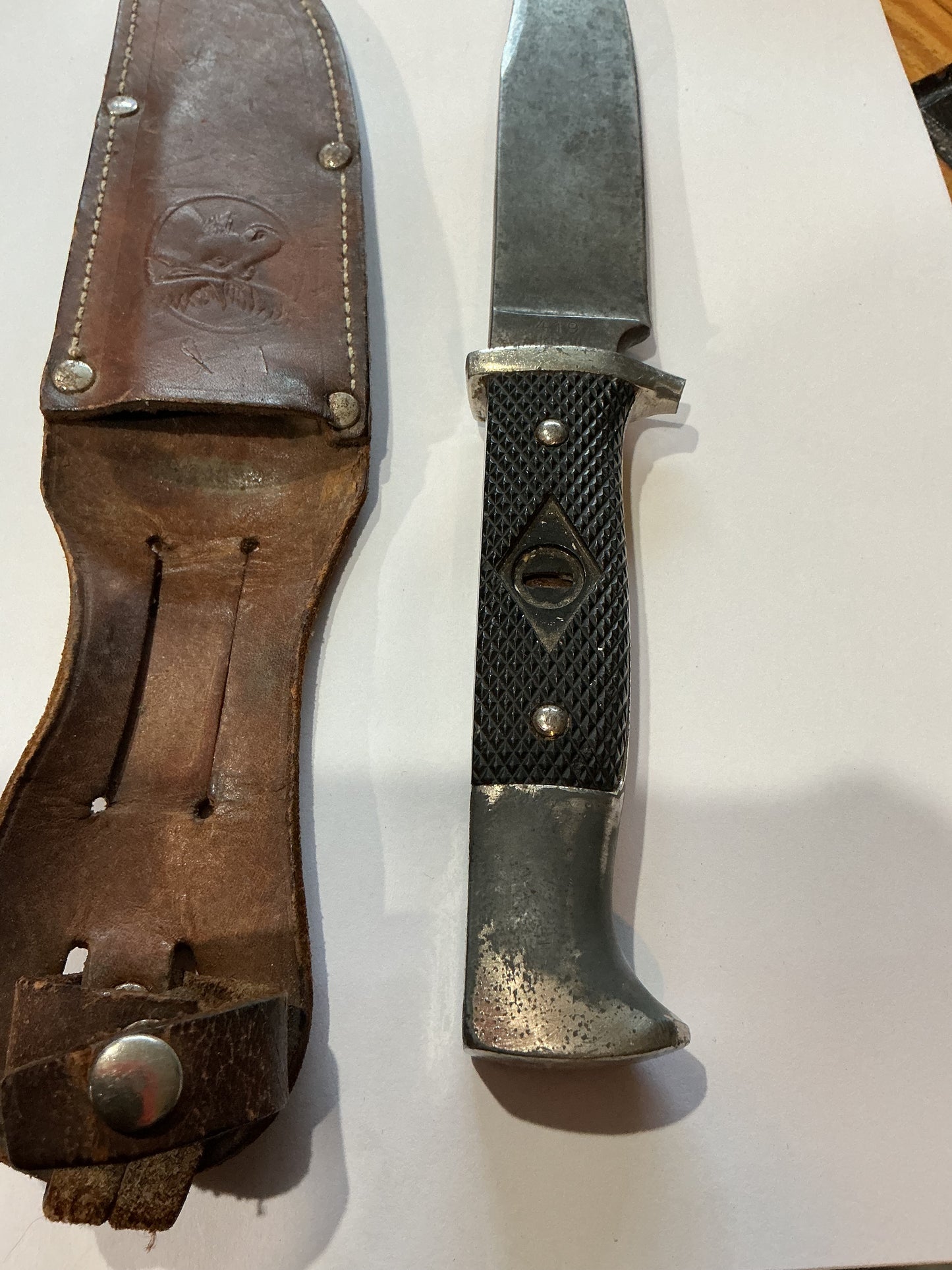 Solingen Germany made Sheath Knife .