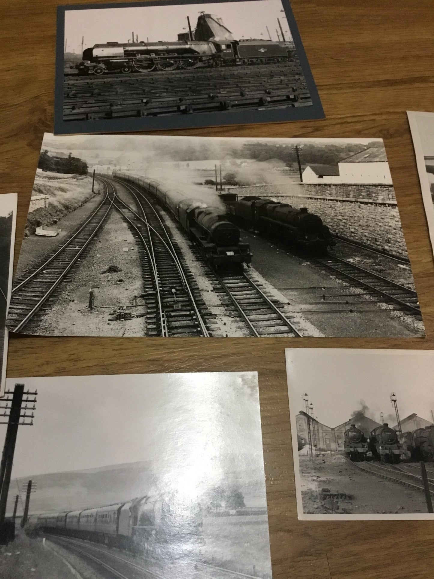 Lot of 13 Early British Railway Train Photos