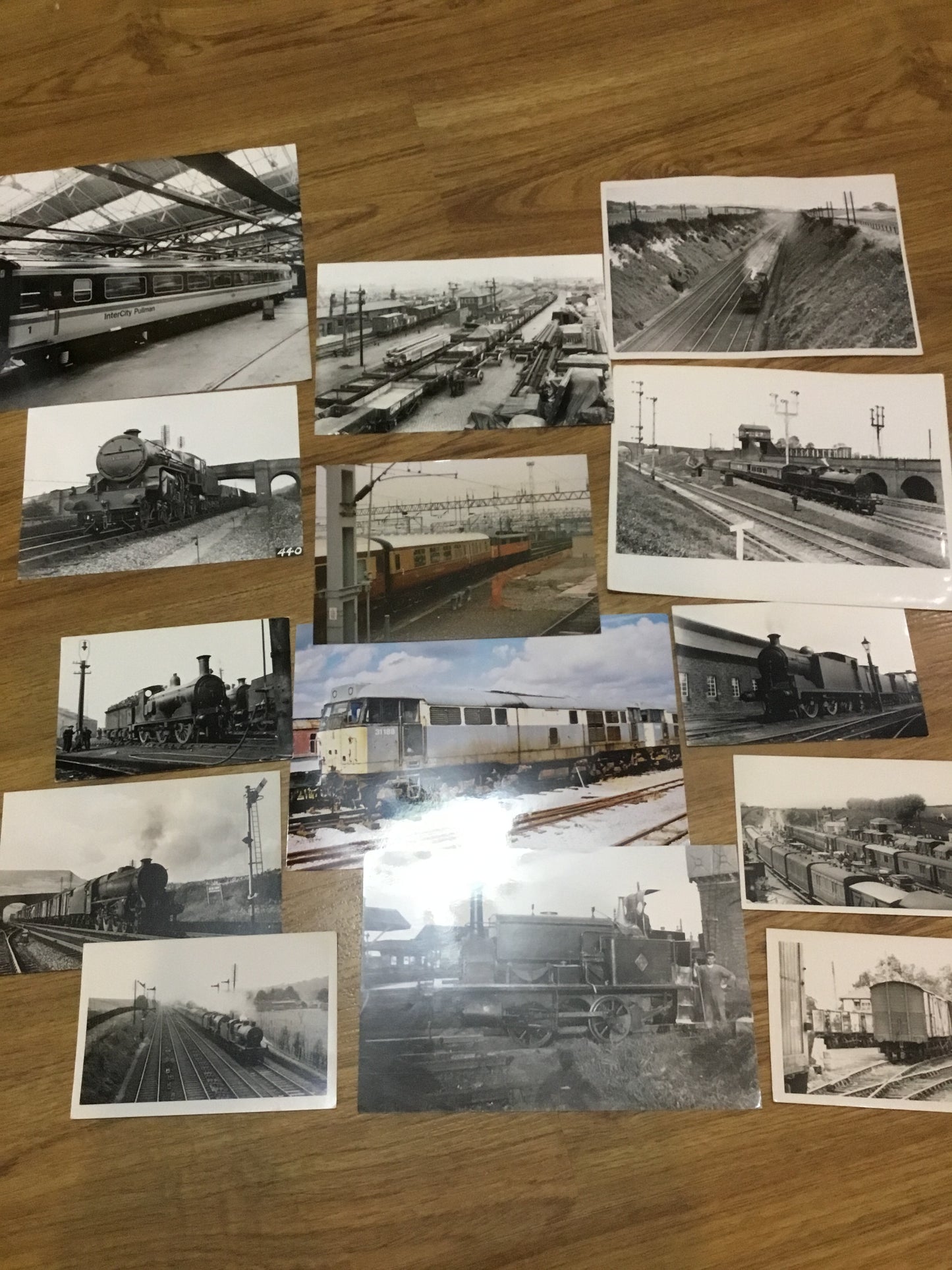 Lot of 14 Early British Railway Photos , different sizes ,