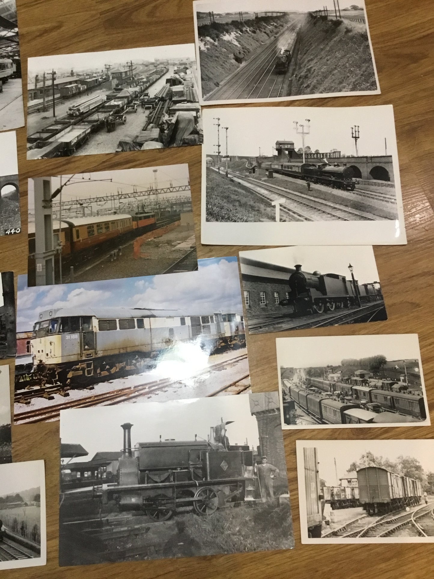 Lot of 14 Early British Railway Photos , different sizes ,