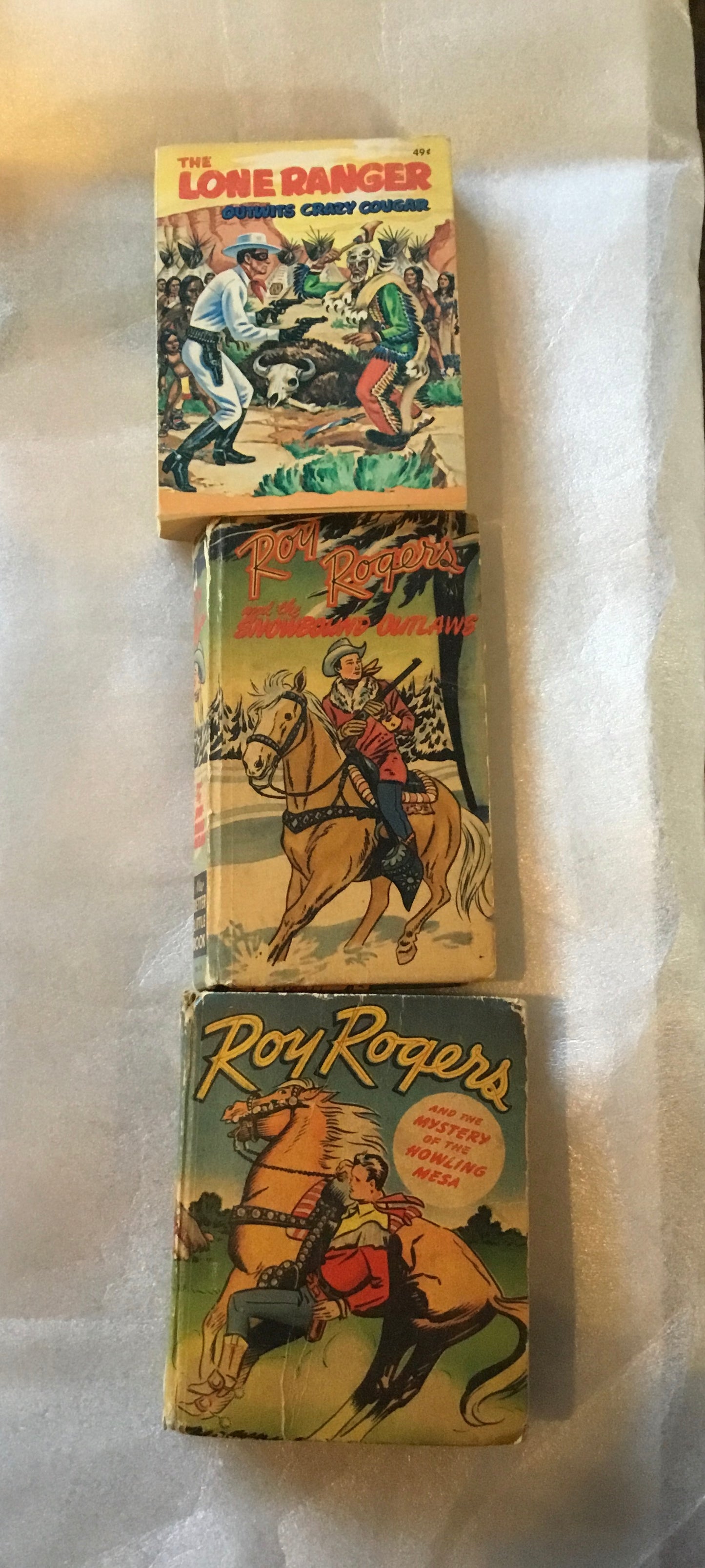 Lot of 3 Roy Rogers Better Little Books 1940s -50s