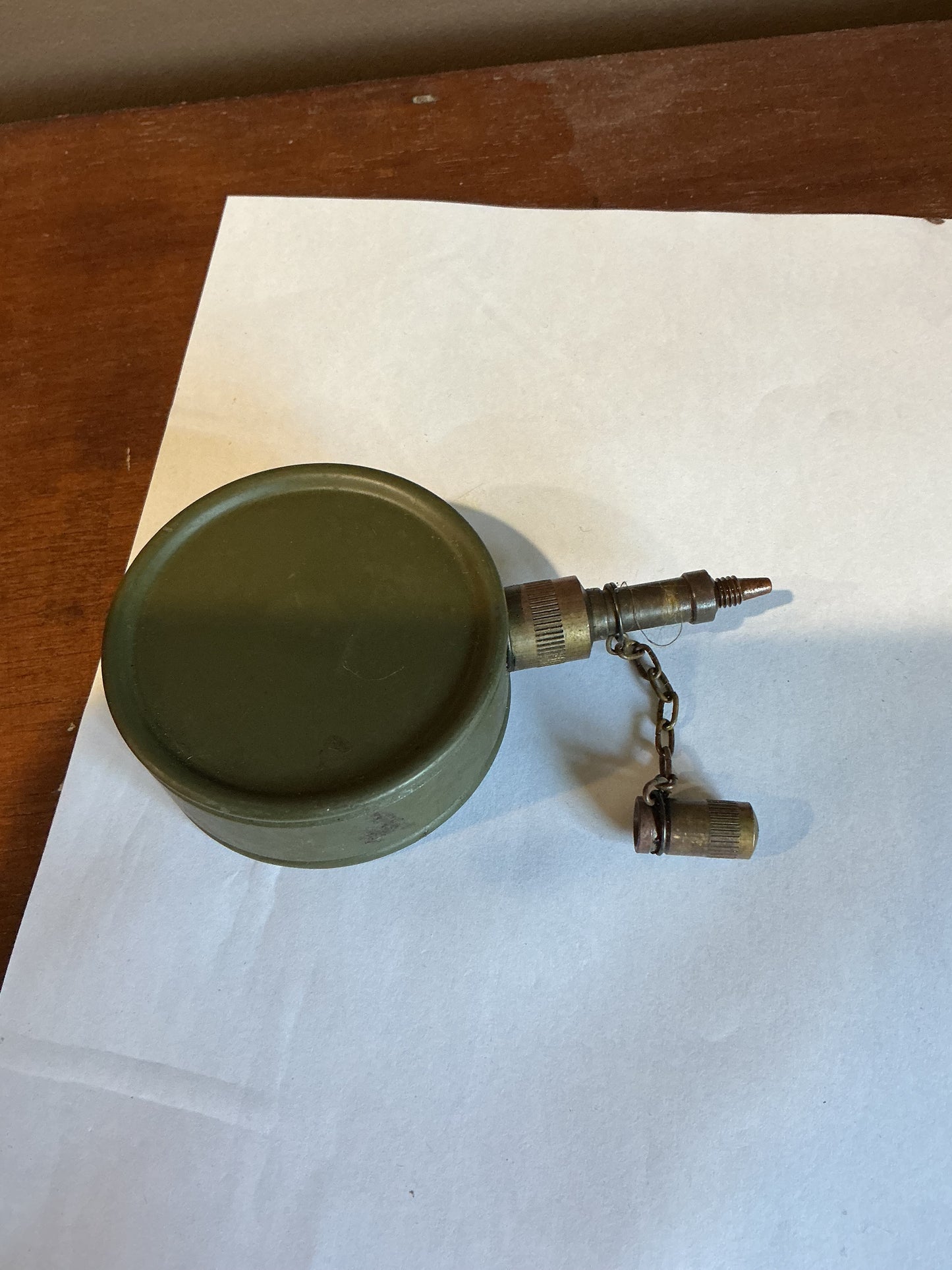 Early Gun Oiler Tin with  Brass Nozzle