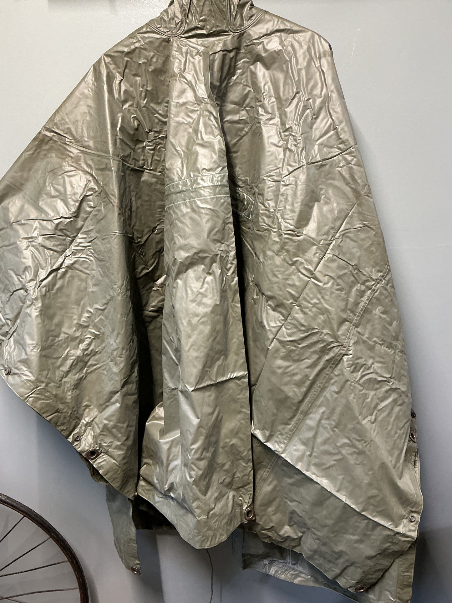 Vintage Polish Rain Poncho with carry pouch
