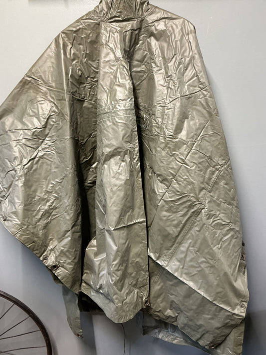 Vintage Polish Rain Poncho with carry pouch