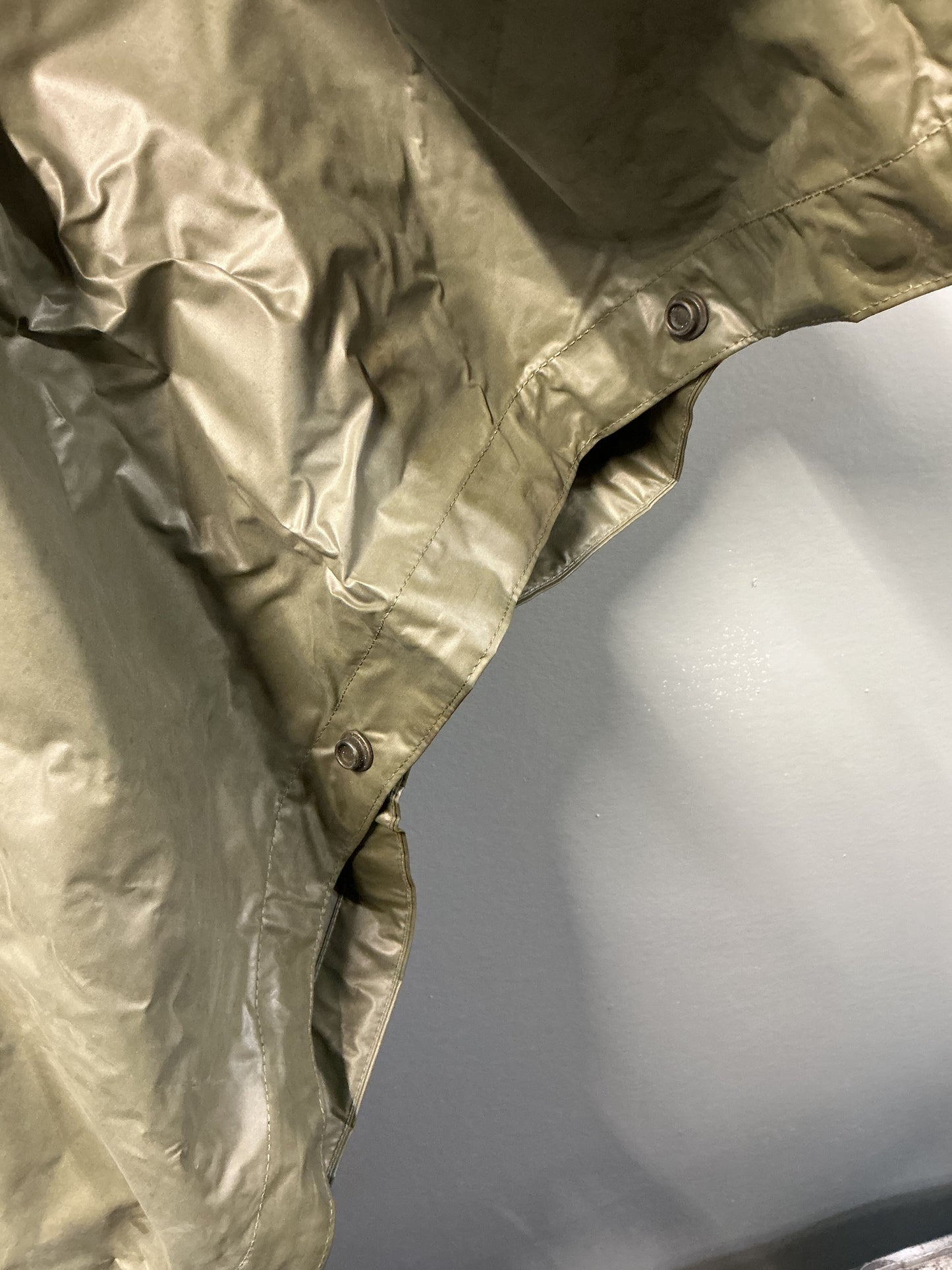 Vintage Polish Rain Poncho with carry pouch