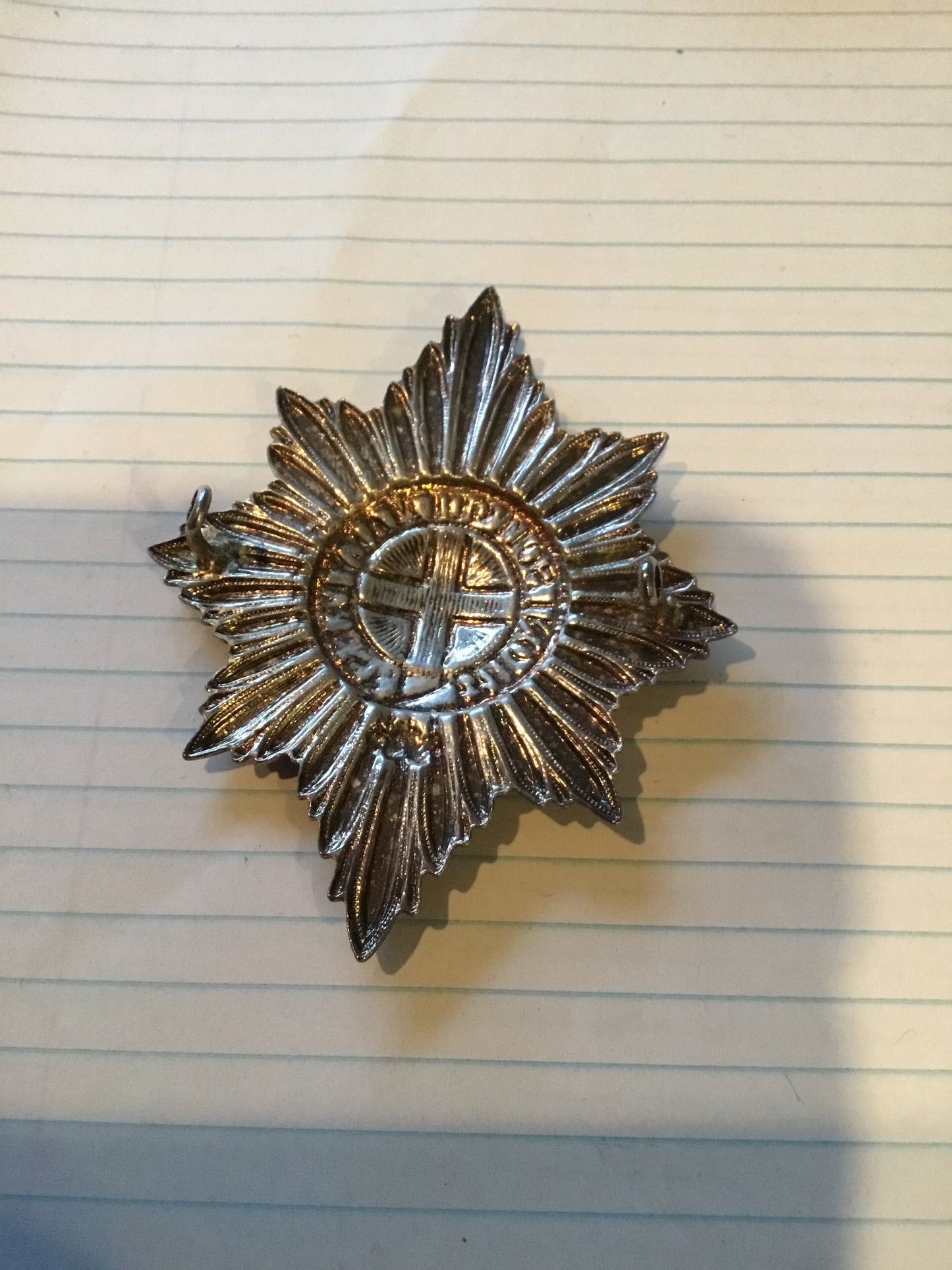 British Coldstream Guards Garter Star Senior NCO's Helmet Badge