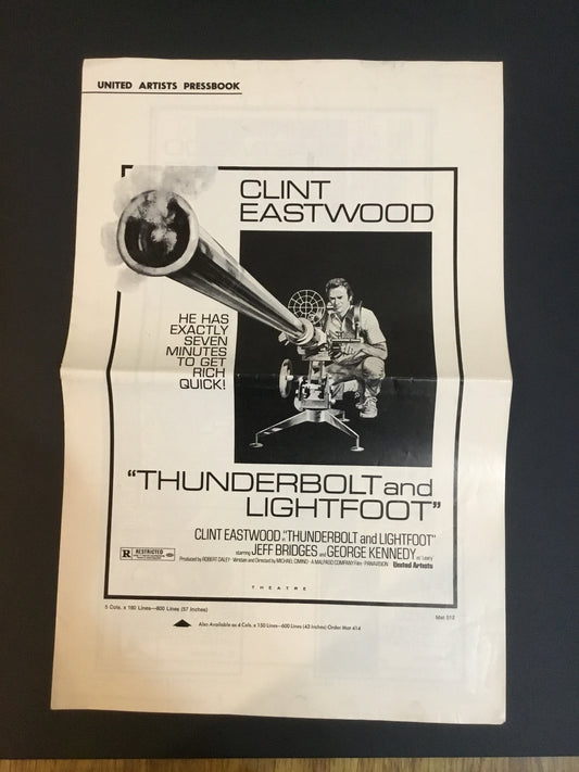 Thunderbolt and Lightfoot United Artists Press Book