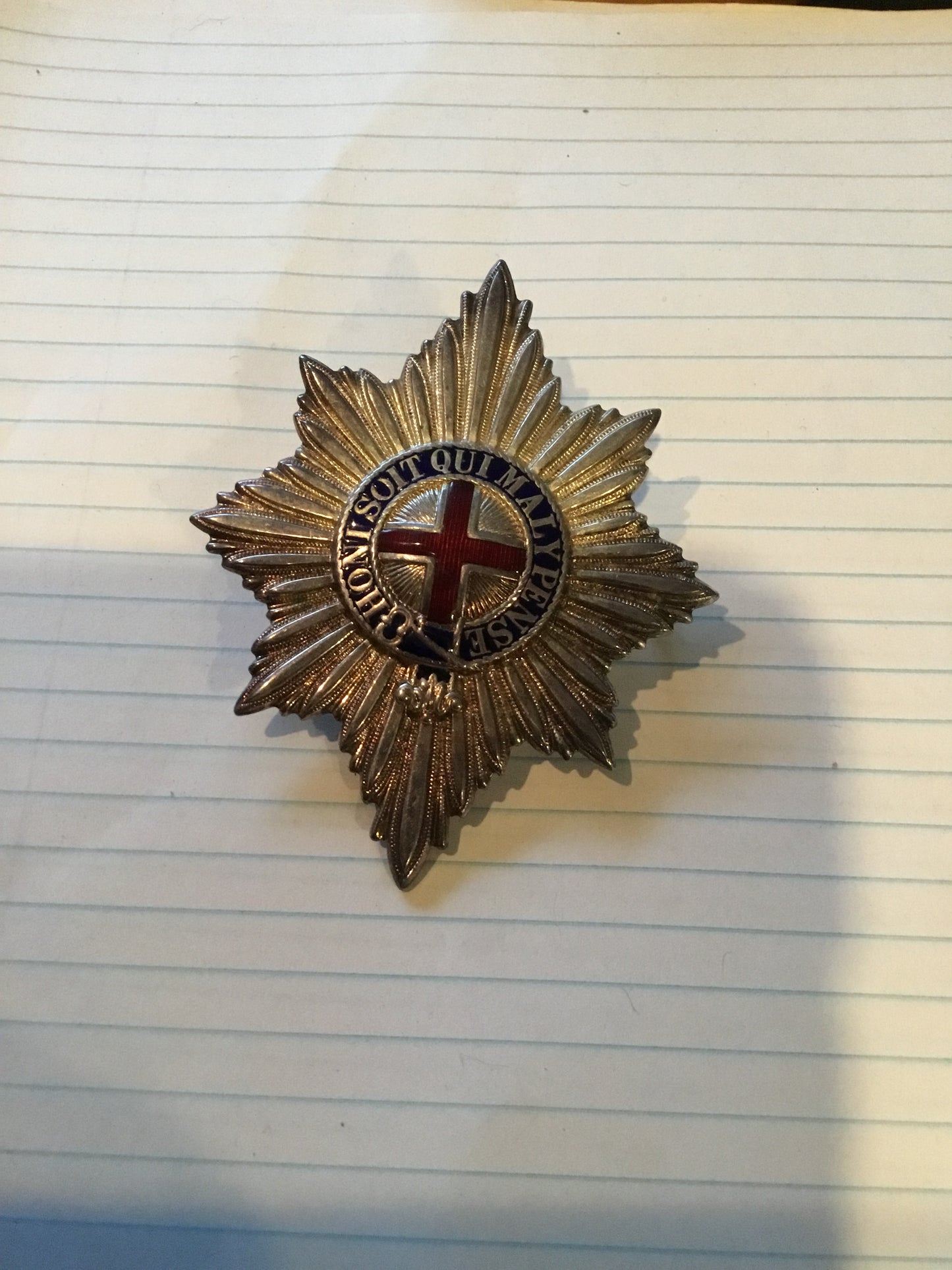 British Coldstream Guards Garter Star Senior NCO's Helmet Badge