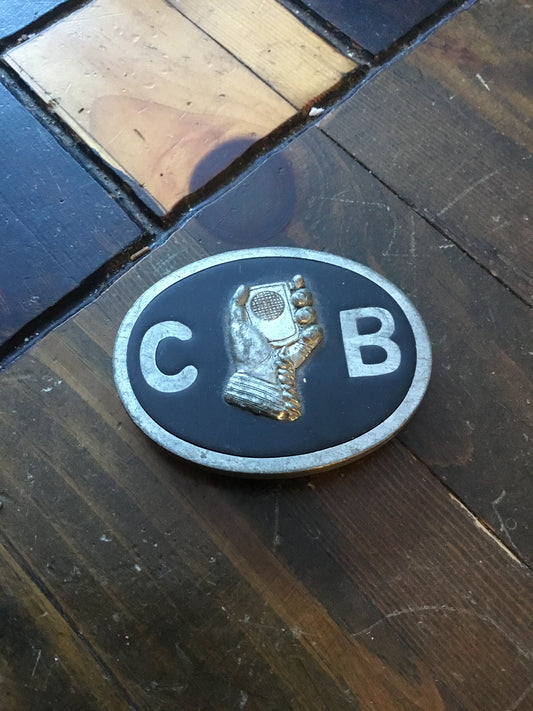 Vintage CB Radio Buckle  , made in Canada