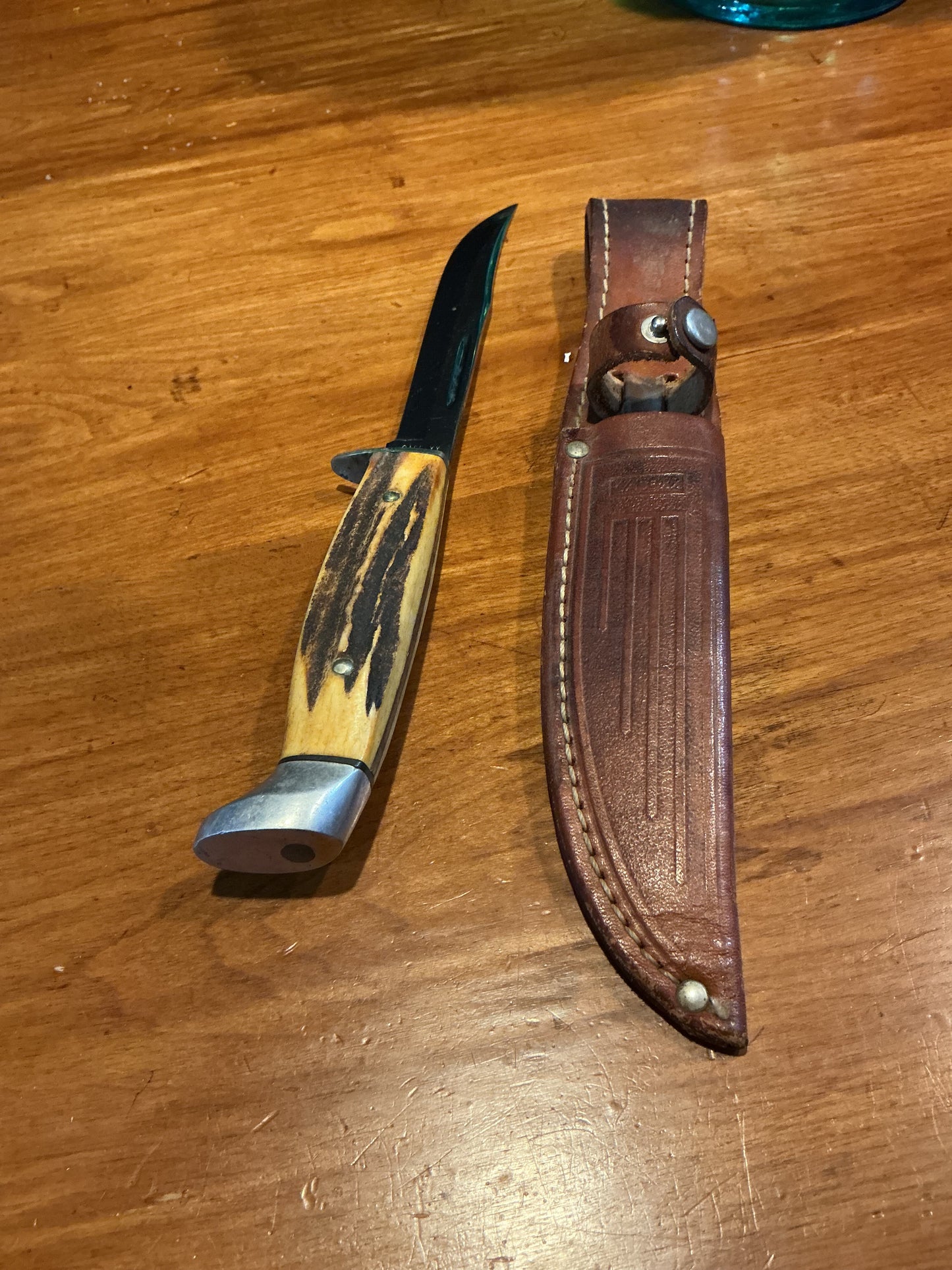 Case XX USA 1965-69 Stag 516 - 5 Fixed Blade Sheath Knife