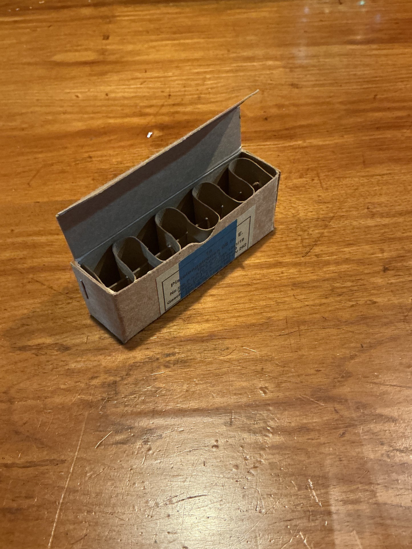 WWII GERMAN MILITARY 9MM LUGER AMMO BOX