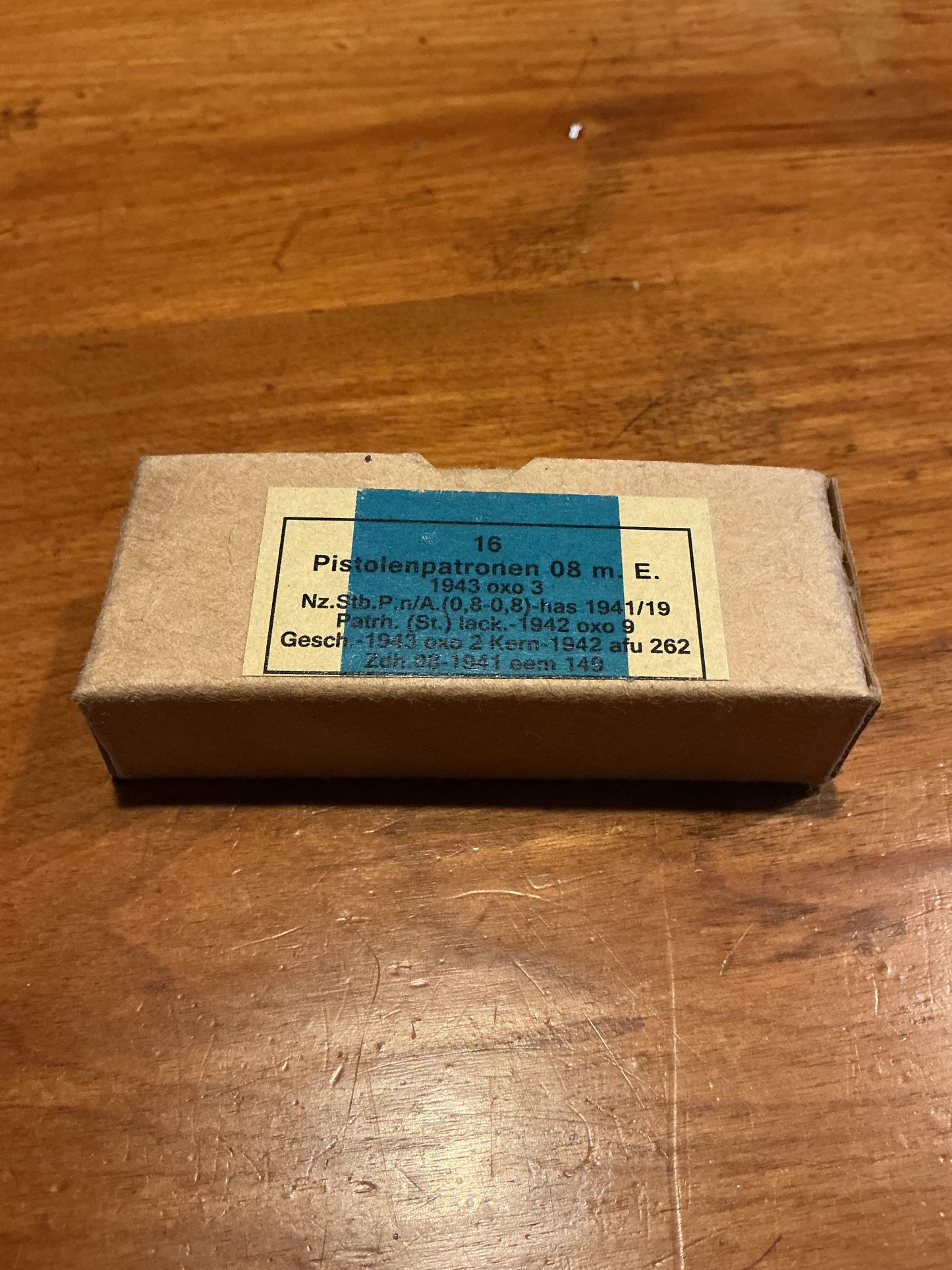 WWII GERMAN MILITARY 9MM LUGER AMMO BOX
