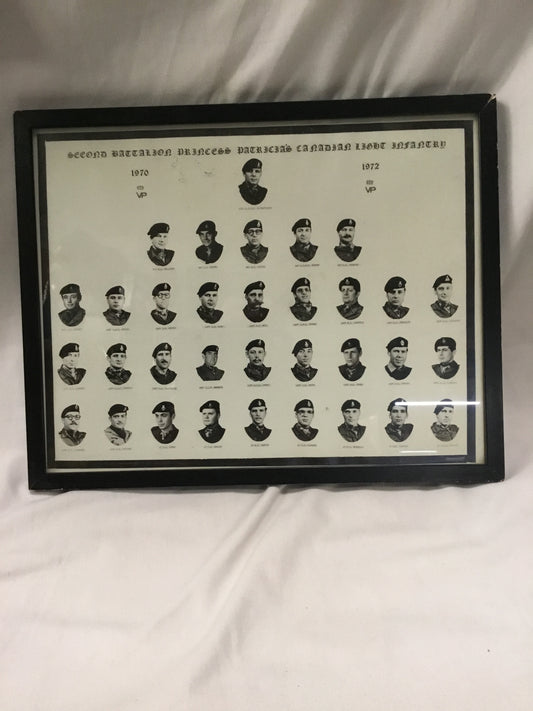 Second Battalion Princess Patricia’s Canadian Light Infantry Group Photo /print 1970-72