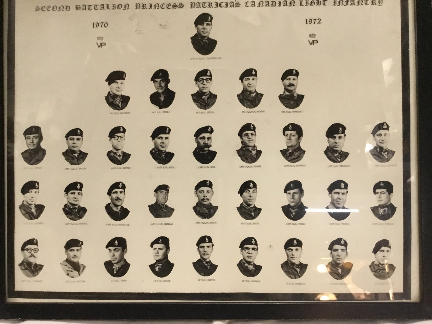 Second Battalion Princess Patricia’s Canadian Light Infantry Group Photo /print 1970-72