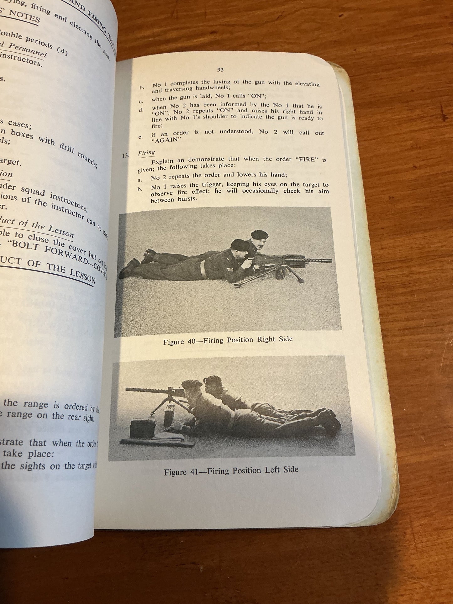 1959 Canadian Army Manual of Training Infantry ( Browning Machine Gun M1919A4 .30 Calibre