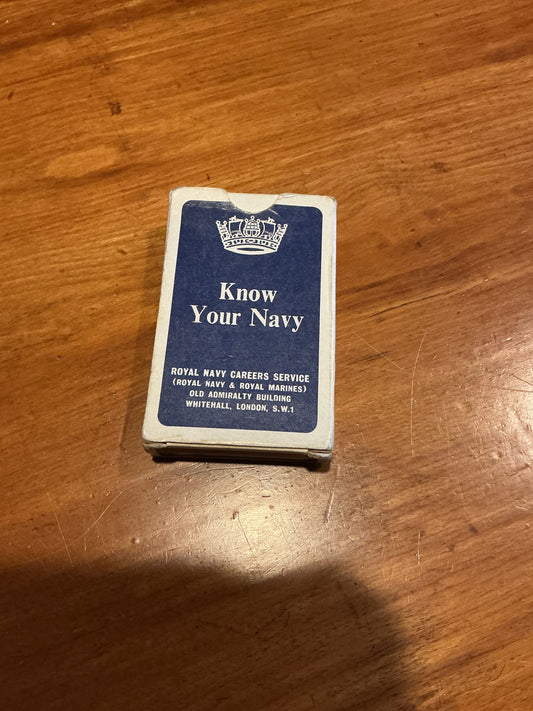 British ROYAL NAVY 'KNOW YOUR NAVY' IDENTIFICATION CARDS