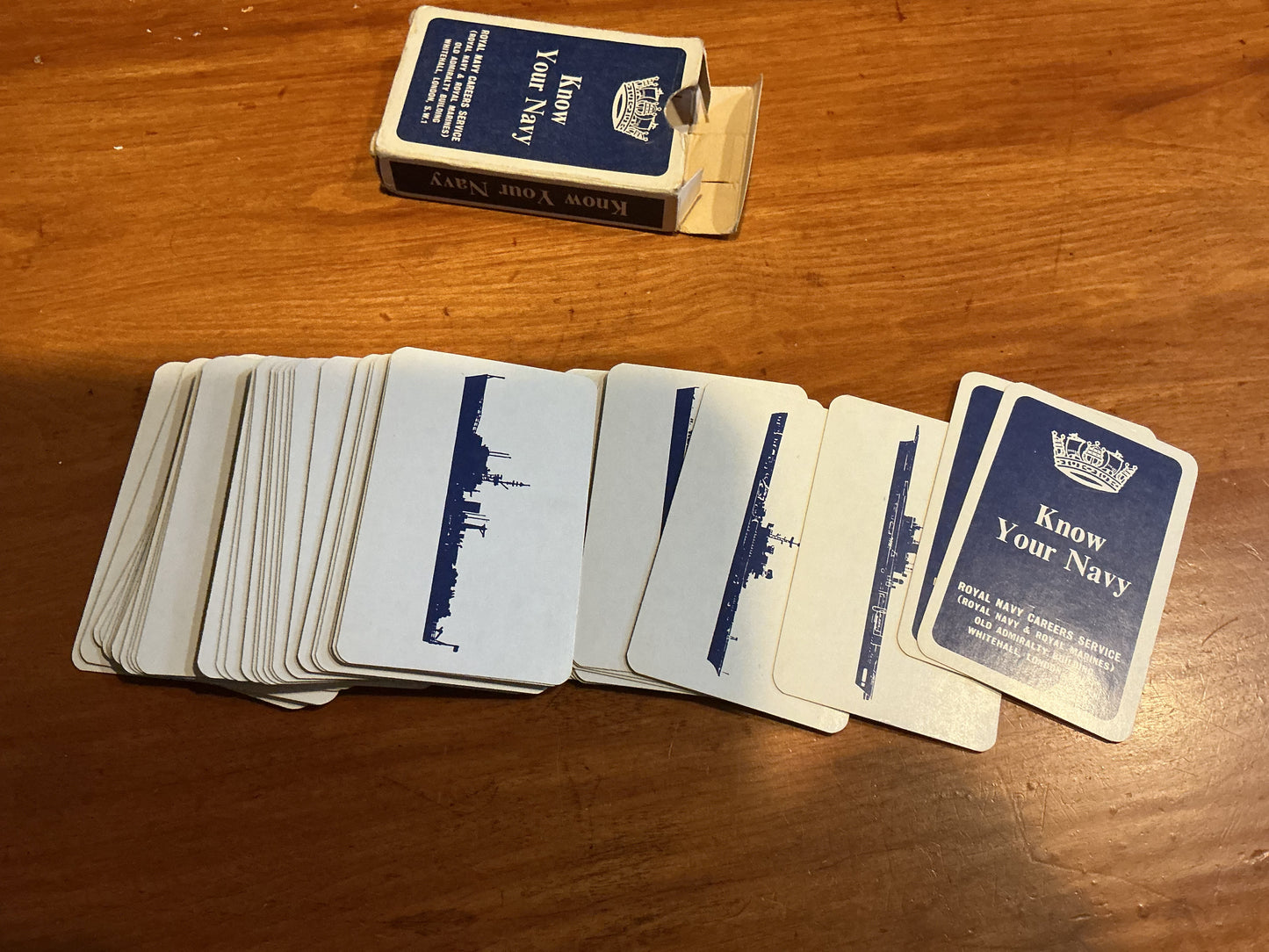 British ROYAL NAVY 'KNOW YOUR NAVY' IDENTIFICATION CARDS
