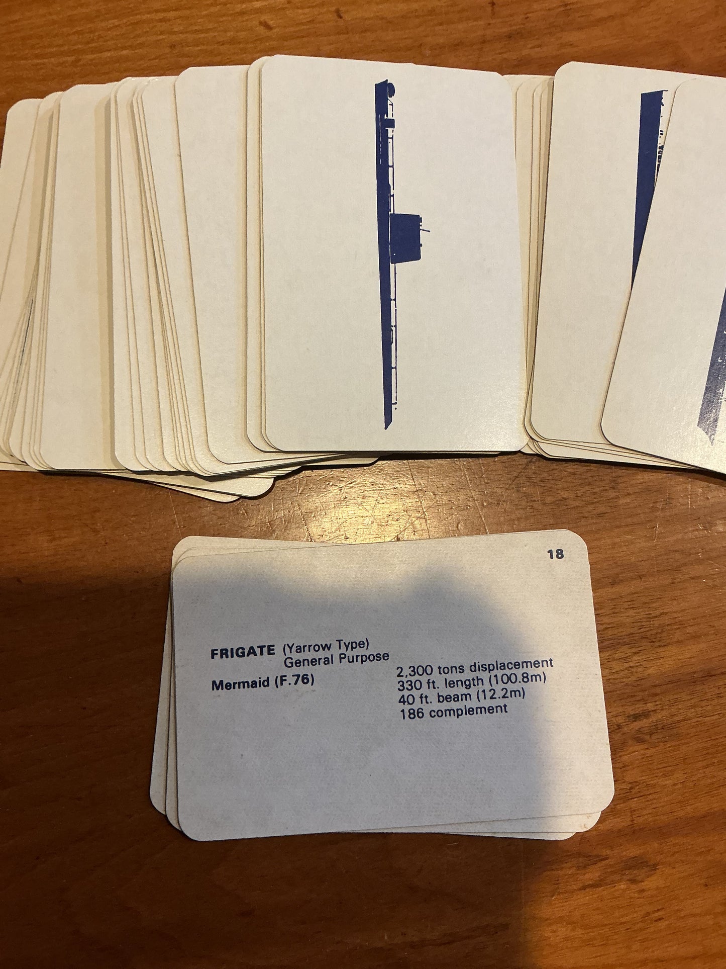 British ROYAL NAVY 'KNOW YOUR NAVY' IDENTIFICATION CARDS