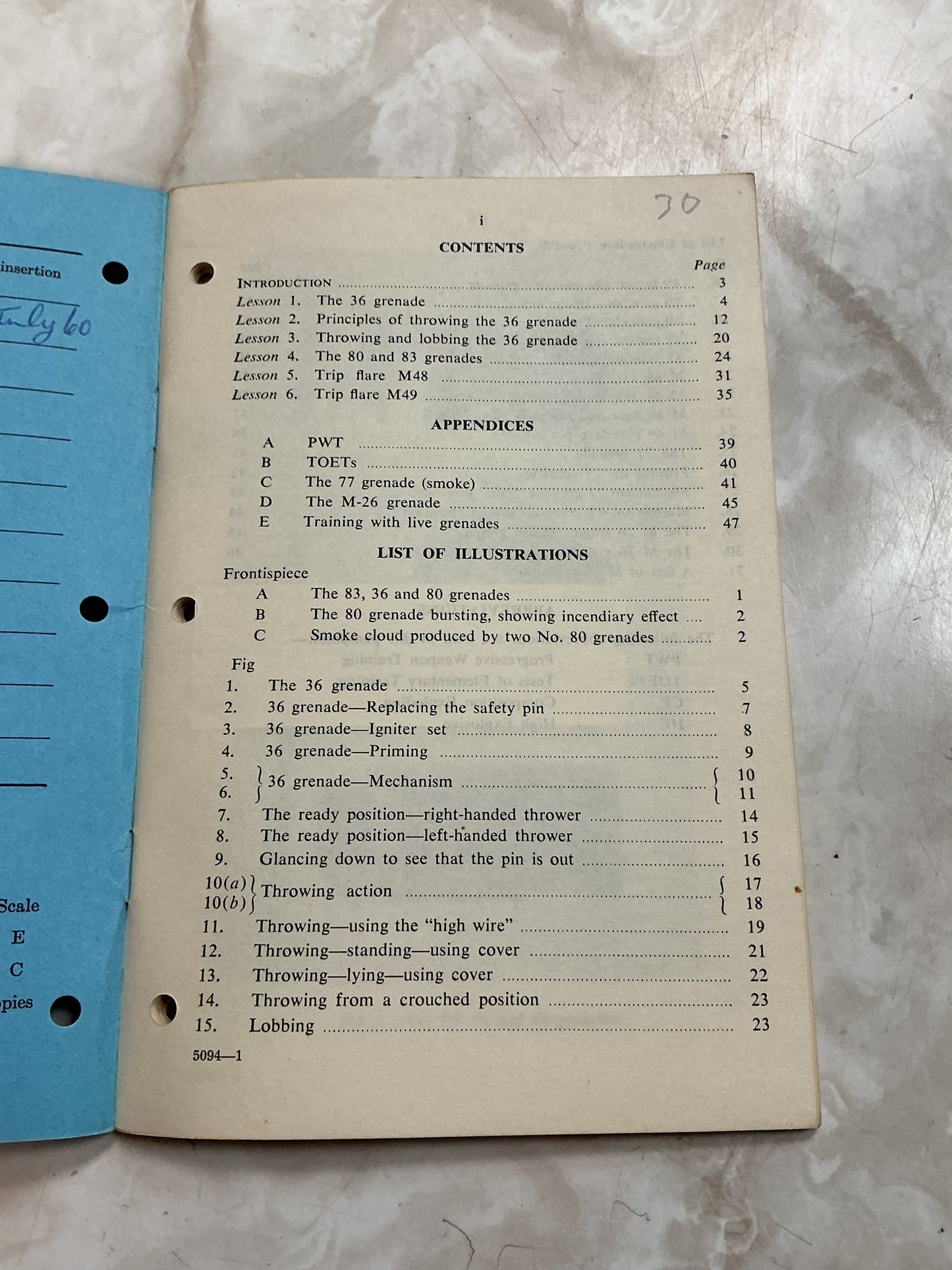 Canadian Army  manual training Infantry Weapons  grenades 1956