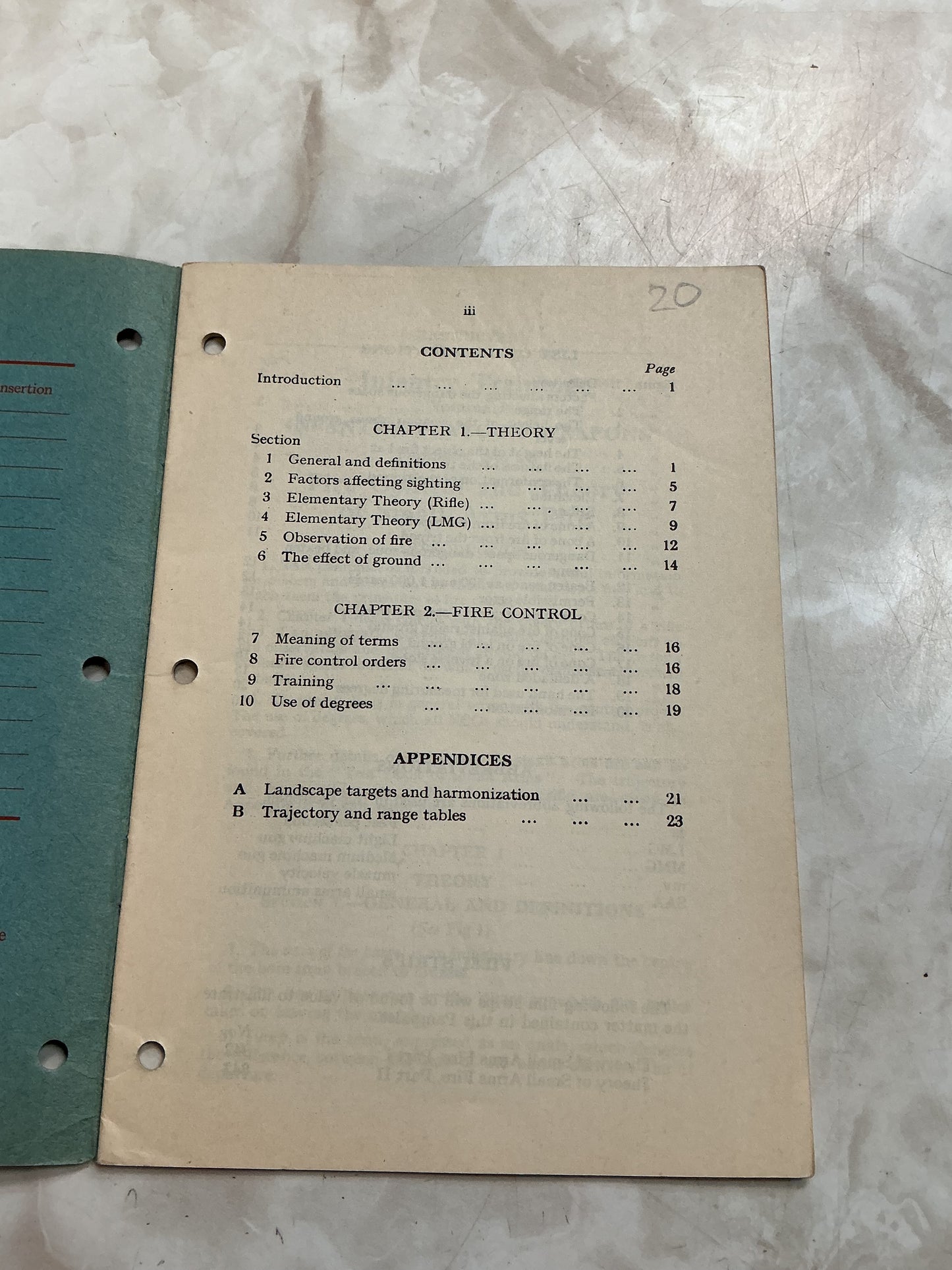 1949 infantry training, volume one fire control, and theory of small arms fire