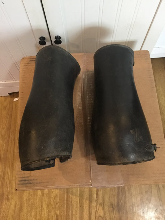 WW11 Black Leather Gaiters