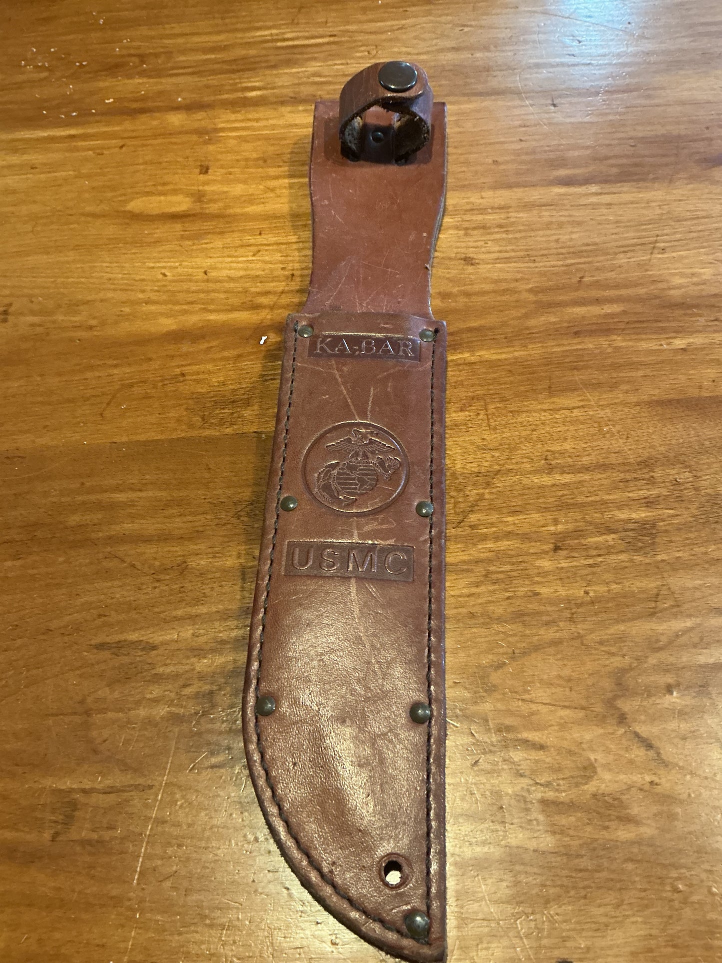U.S.M.C. KA-BAR LEATHER SHEATH