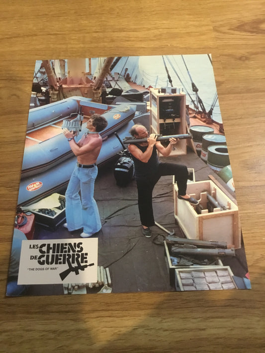 Tom Berenger and Colin Blakey  in The Dogs of War (1980) 8x10 Action movie Photo