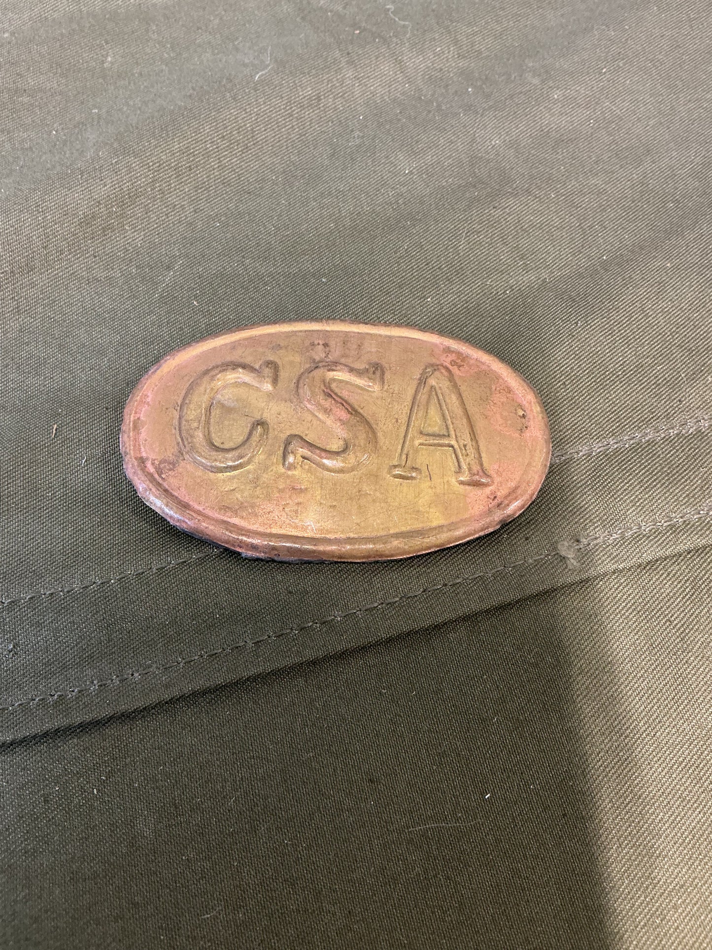 Vintage CSA Belt Buckle Vintage (Confederate States of America