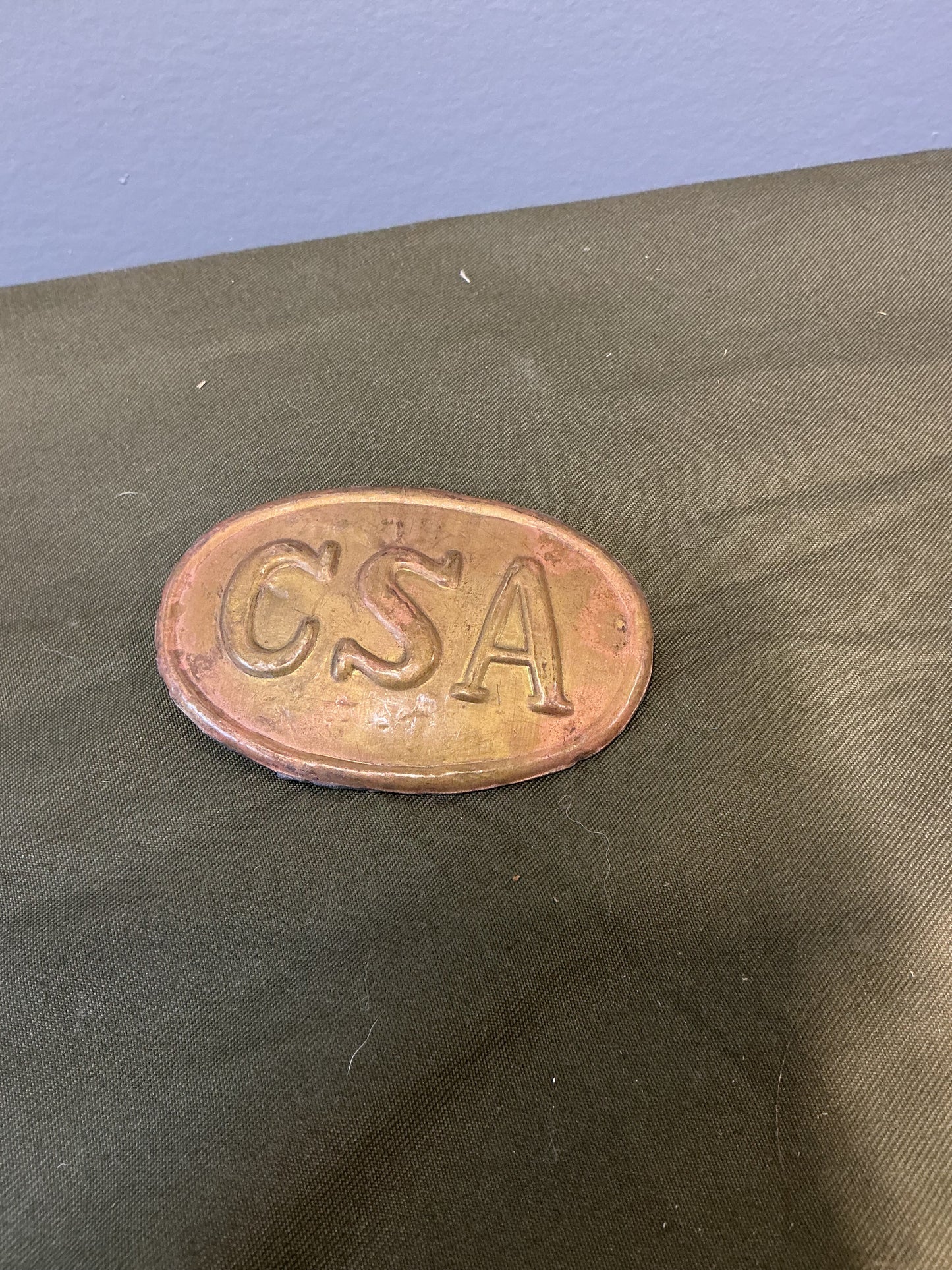 Vintage CSA Belt Buckle Vintage (Confederate States of America