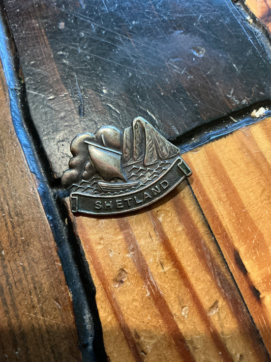 Early Shetland Silver Pin