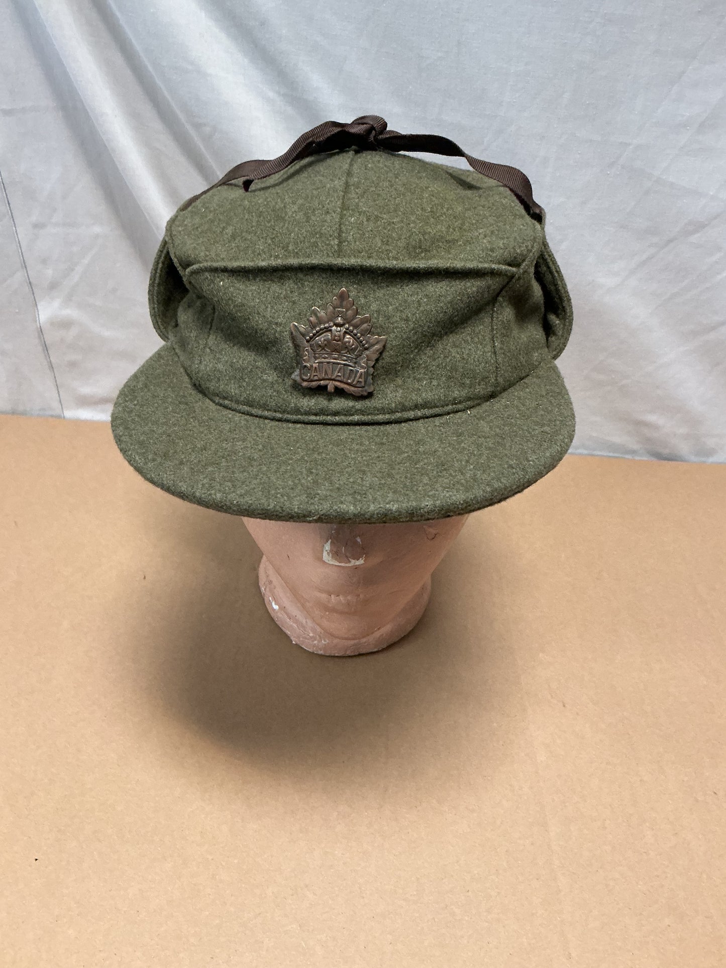 1943 Dated Canadian Winter Cap with World War Two General list Badge